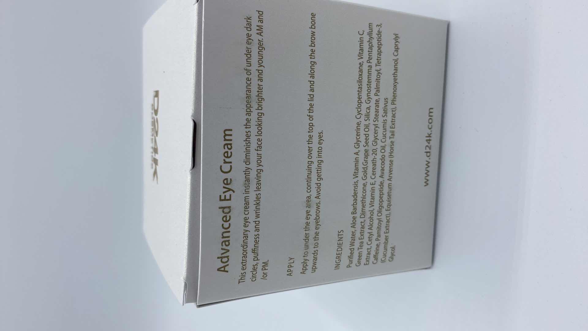 Photo 1 of NEW D24K ADVANCED EYE CREAM - SLOWS DEPLETION OF COLLAGEN AND STIMULATES CELL GROWTH FOR PLUMP LIFTED HYDRATED SKIN