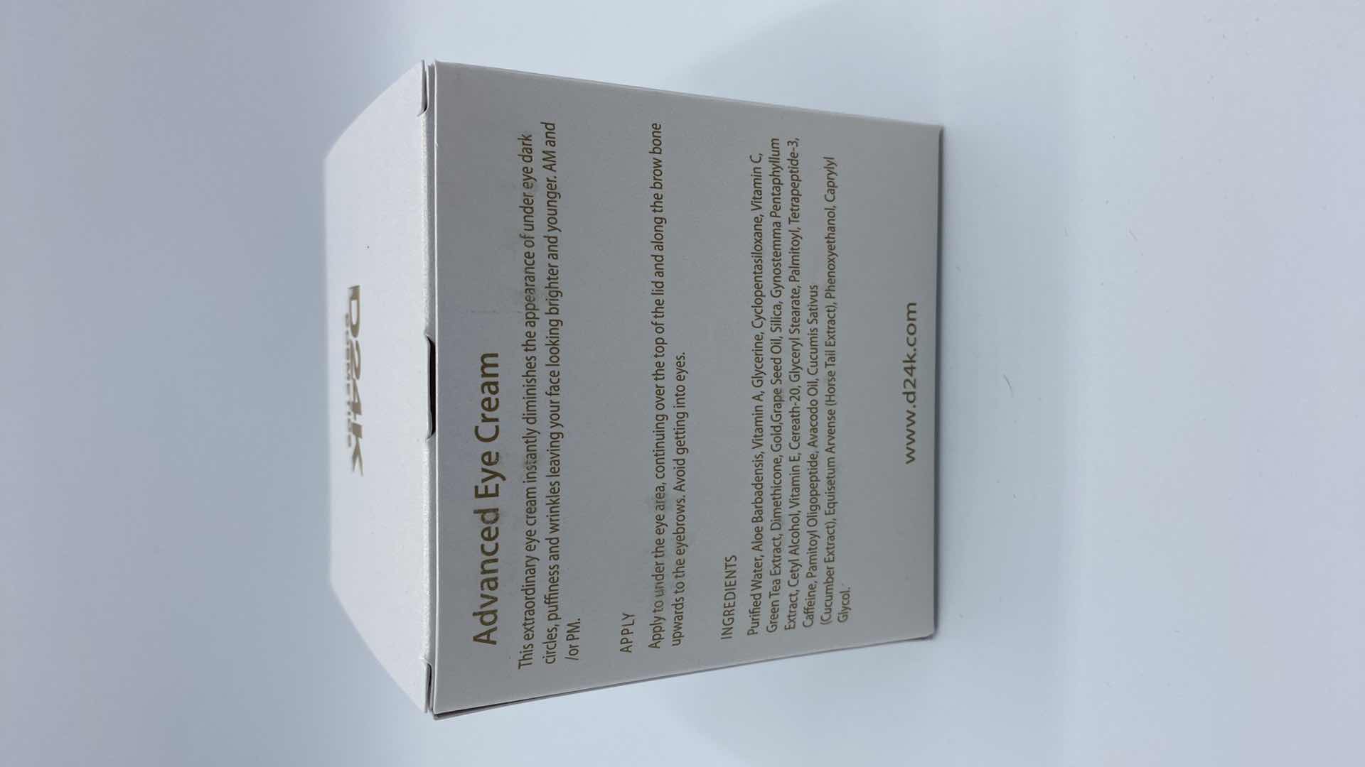 Photo 1 of NEW D24K ADVANCED EYE CREAM - SLOWS DEPLETION OF COLLAGEN AND STIMULATES CELL GROWTH FOR PLUMP LIFTED HYDRATED SKIN