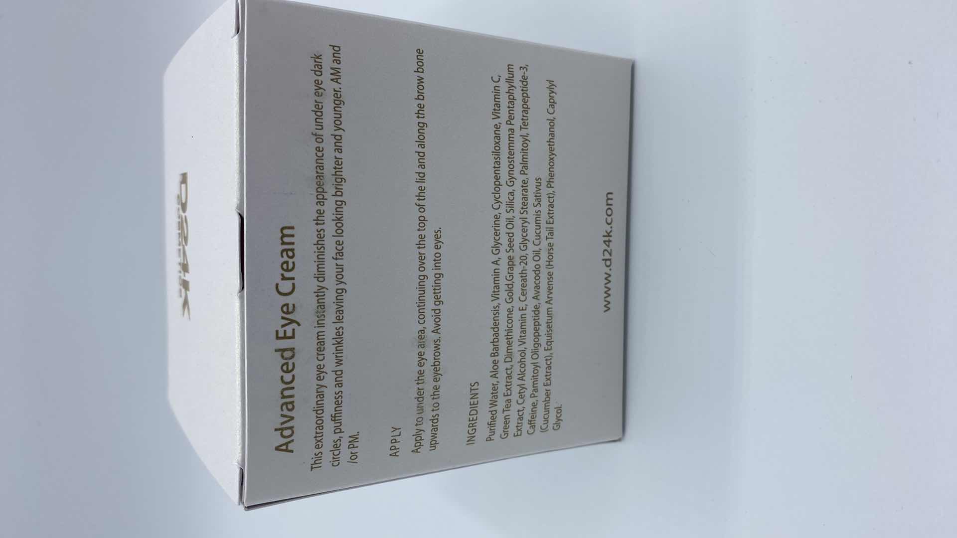 Photo 1 of NEW D24K ADVANCED EYE CREAM - SLOWS DEPLETION OF COLLAGEN AND STIMULATES CELL GROWTH FOR PLUMP LIFTED HYDRATED SKIN