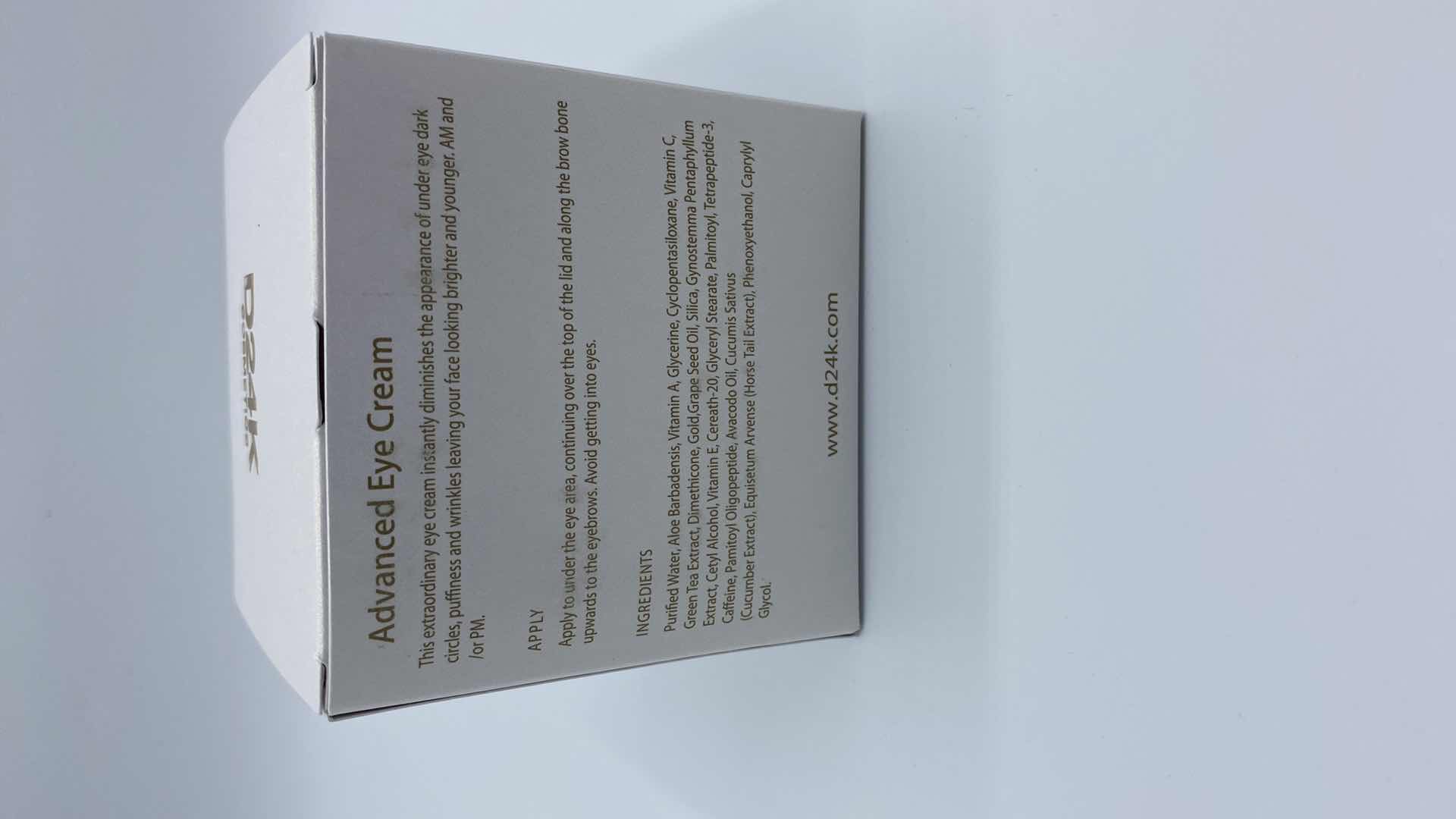 Photo 1 of NEW D24K ADVANCED EYE CREAM - SLOWS DEPLETION OF COLLAGEN AND STIMULATES CELL GROWTH FOR PLUMP LIFTED HYDRATED SKIN