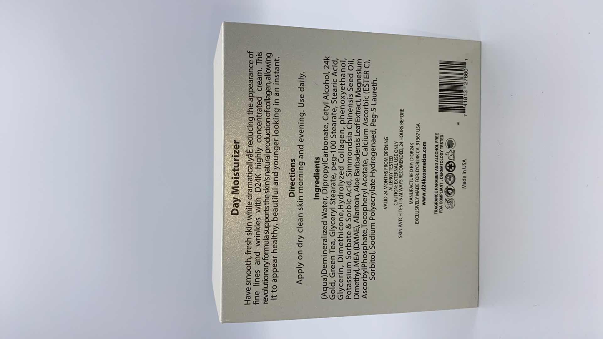 Photo 1 of NEW D24K DAY MOISTURIZER FOR ALL SKIN TYPES, REDUCES APPEARANCE OF FINE LINES AND WRINKLES