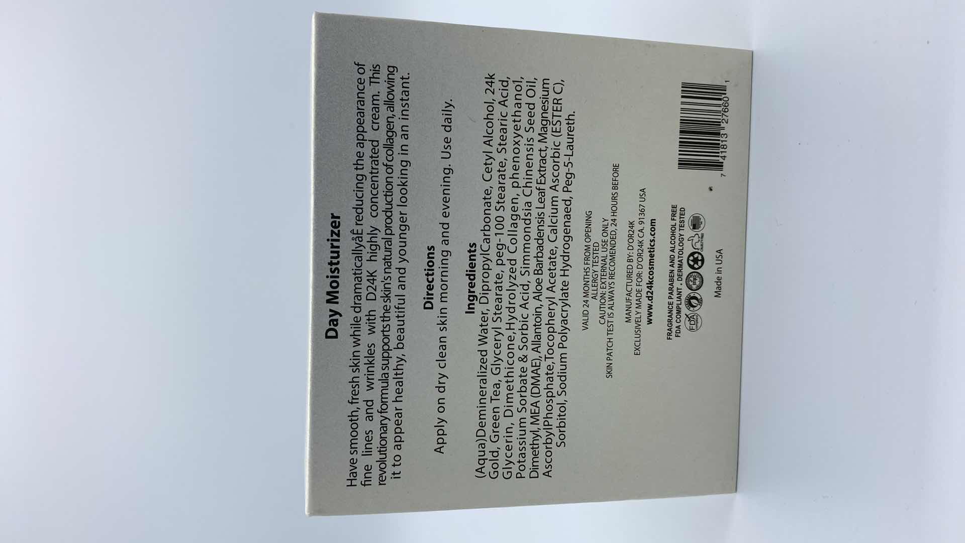 Photo 1 of NEW D24K DAY MOISTURIZER FOR ALL SKIN TYPES, REDUCES APPEARANCE OF FINE LINES AND WRINKLES