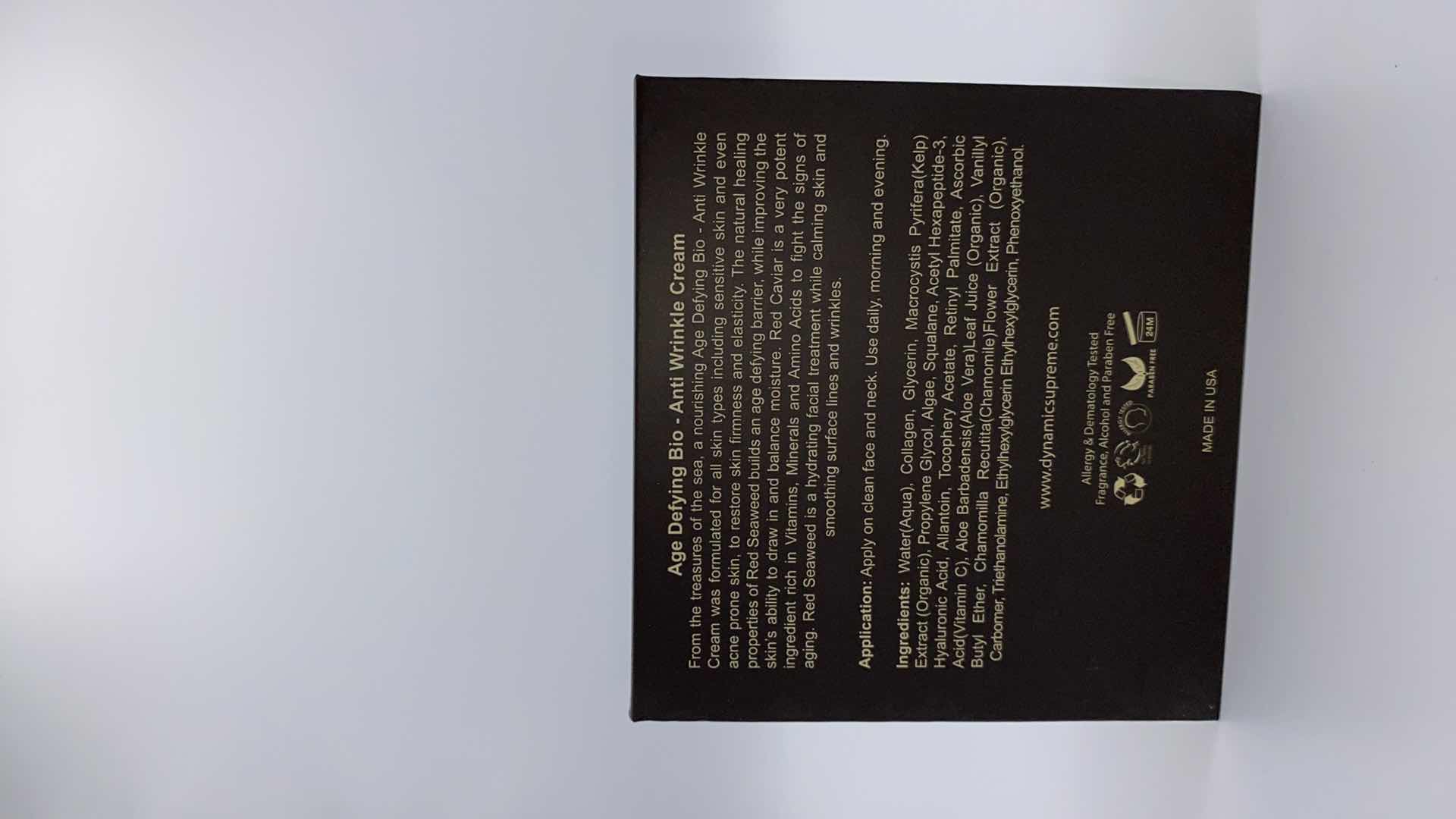 Photo 1 of NEW DYNAMIC SUPREME AGE DEFYING BIO-ANTI WRINKLES CREAM - FOR ALL SKIN TYPES TO RESTORE FIRMNESS AND ELASTICITY