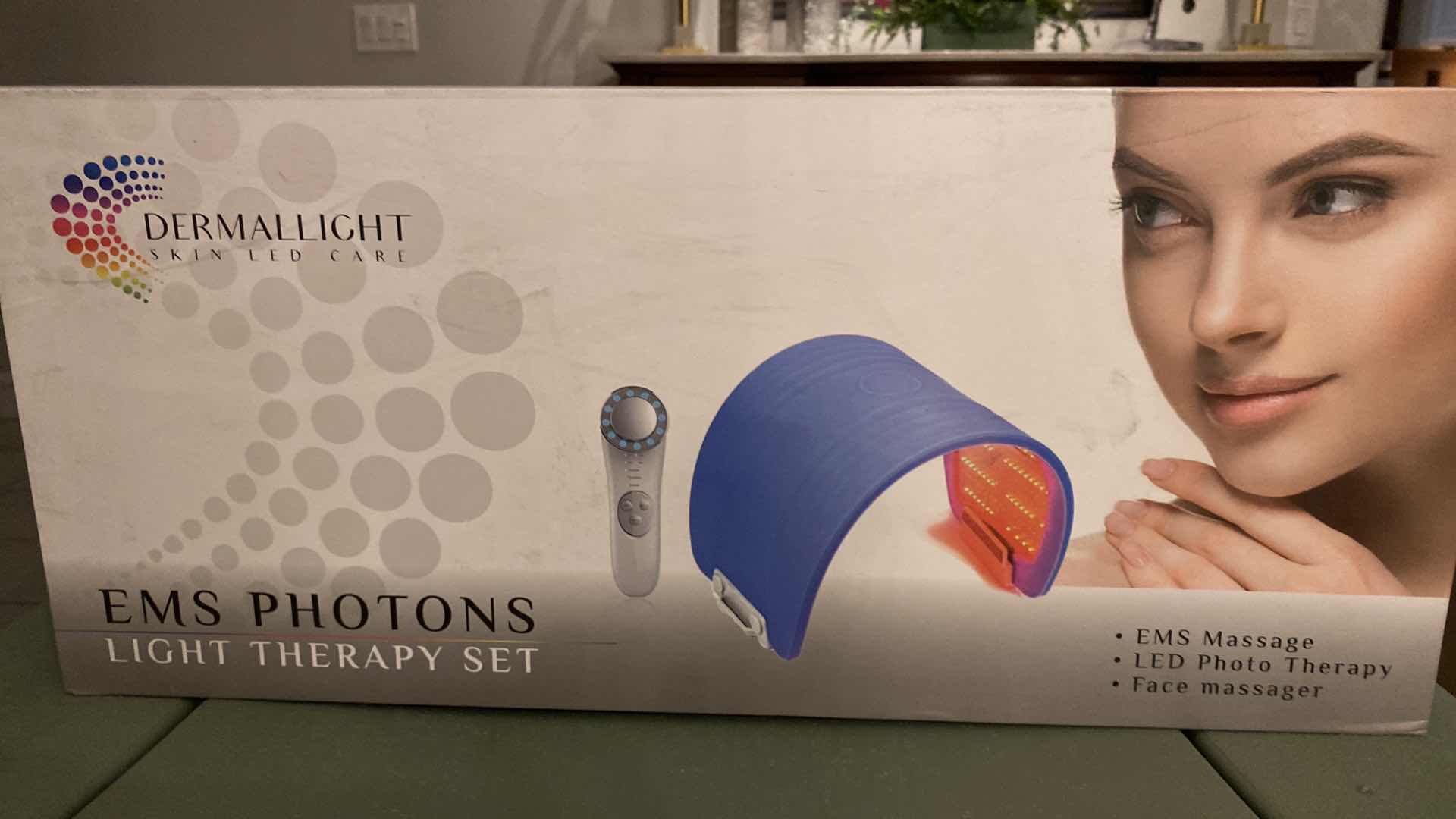Photo 1 of NEW DERMALLIGHT SKIN LED CARE EMS PHOTONS LIGHT THERAPY SET FOR BODY AND FACE