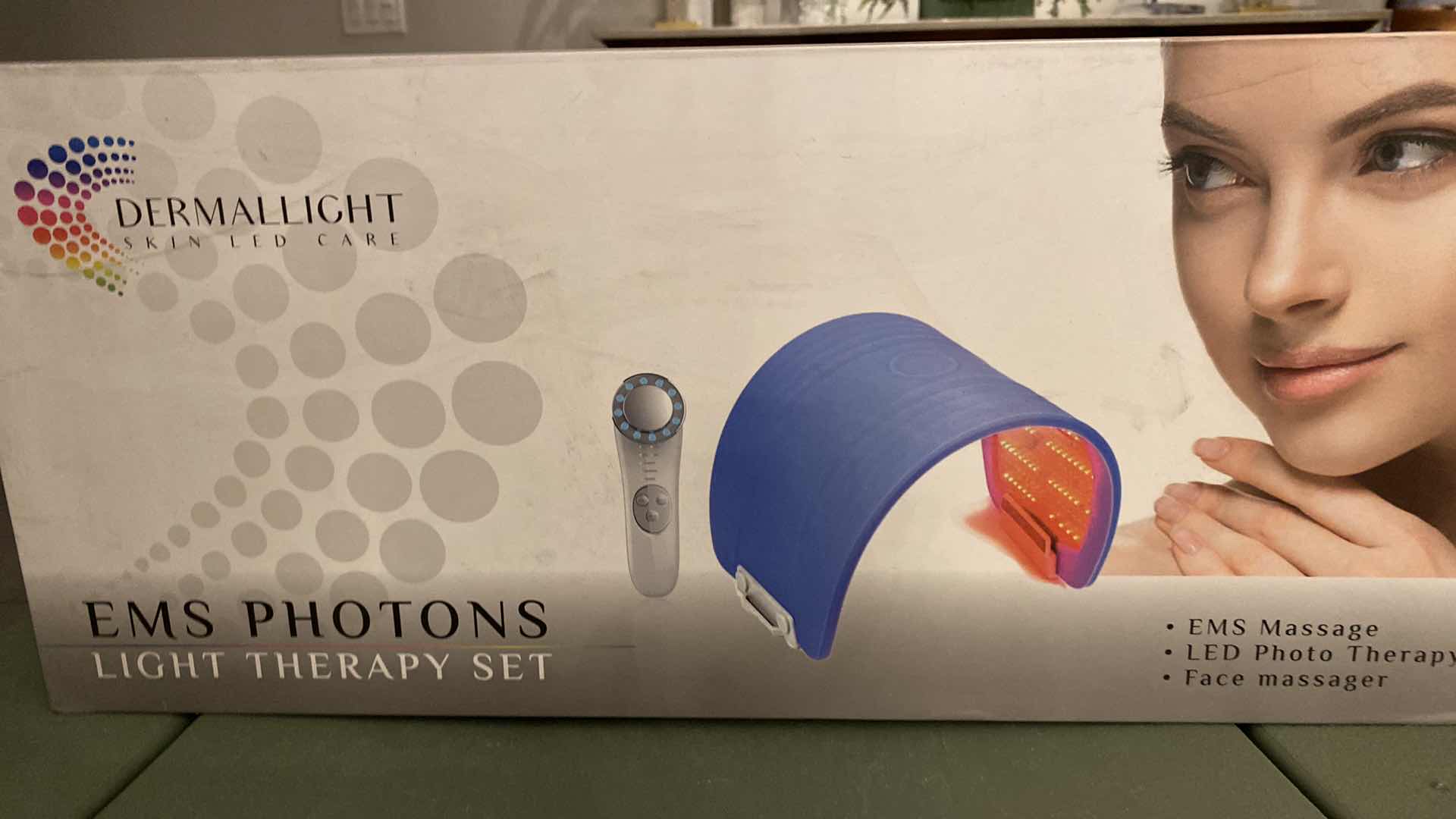 Photo 1 of NEW DERMALLIGHT SKIN LED CARE EMS PHOTONS LIGHT THERAPY SET FOR BODY AND FACE