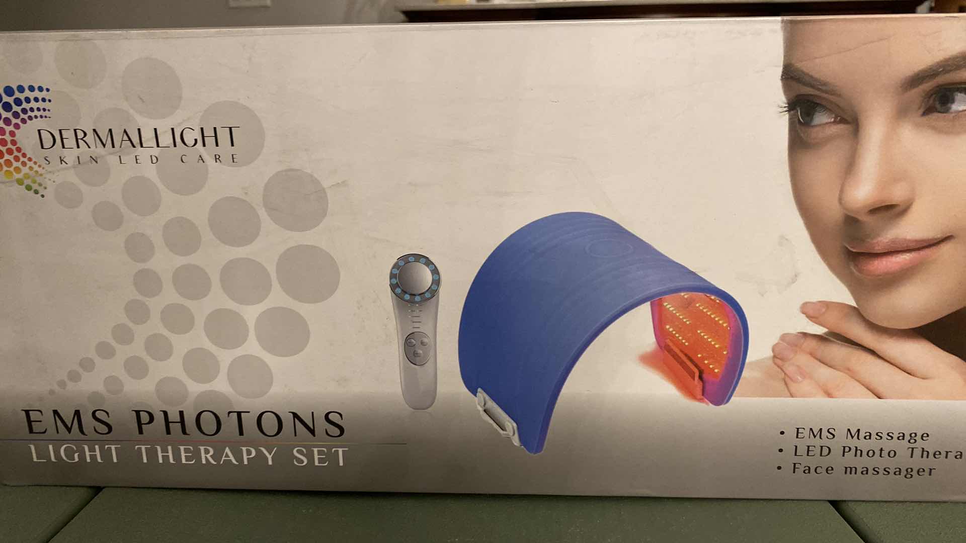 Photo 1 of NEW DERMALLIGHT SKIN LED CARE EMS PHOTONS LIGHT THERAPY SET FOR BODY AND FACE
