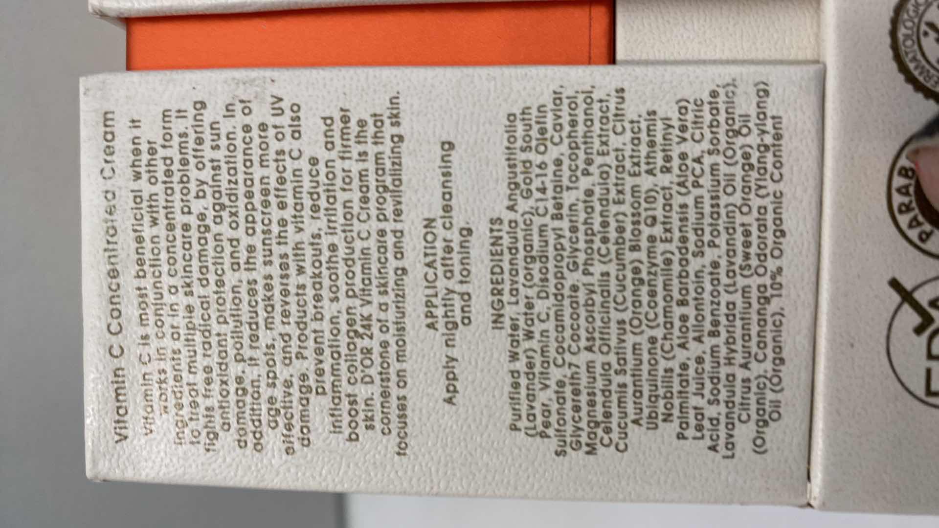 Photo 1 of NEW - D24K VITAMIN C CONCENTRATED CREAM EVENS SKIN TONE RESTORES COMPLEXION ANTI AGING OPTIMAL VITALITY