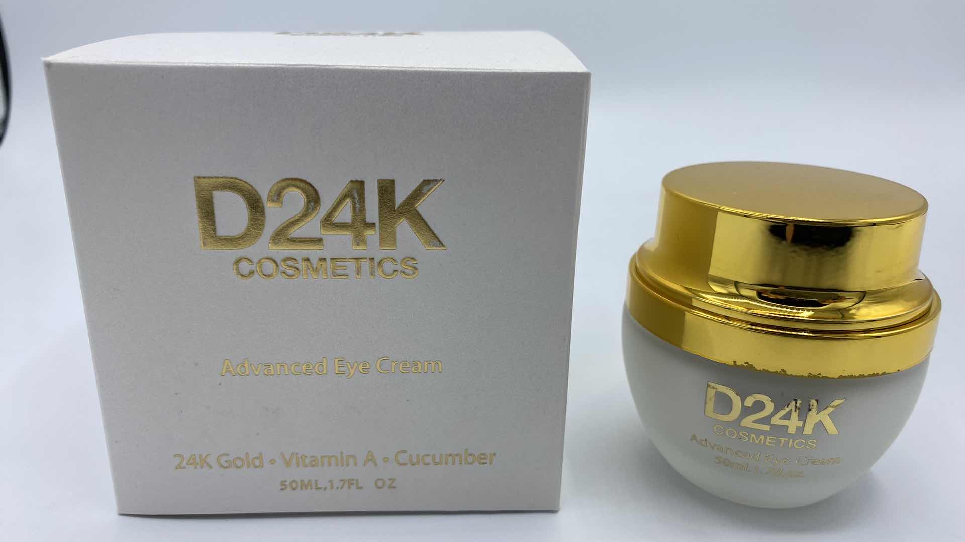 View 2 of NEW-D24K ADVANCED EYE CREAM SLOWS THE DEPLETION OFF COLLAGEN AND STIMULATES CELL GROWTH PROVIDING PLUMP LIFTED AND HYDRATED SKIN WITH LONG TERM BENEFITS