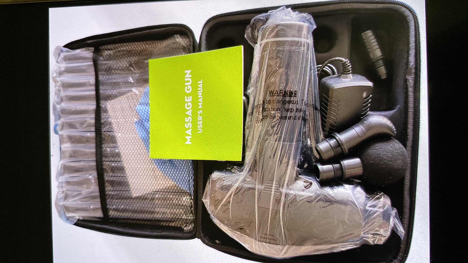 Photo 1 of OLSKY MASSAGE GUN, DEEP TISSUE HIGH INTENSITY PERCUSSION MASSAGE DEVICE FOR PAIN RELIEF