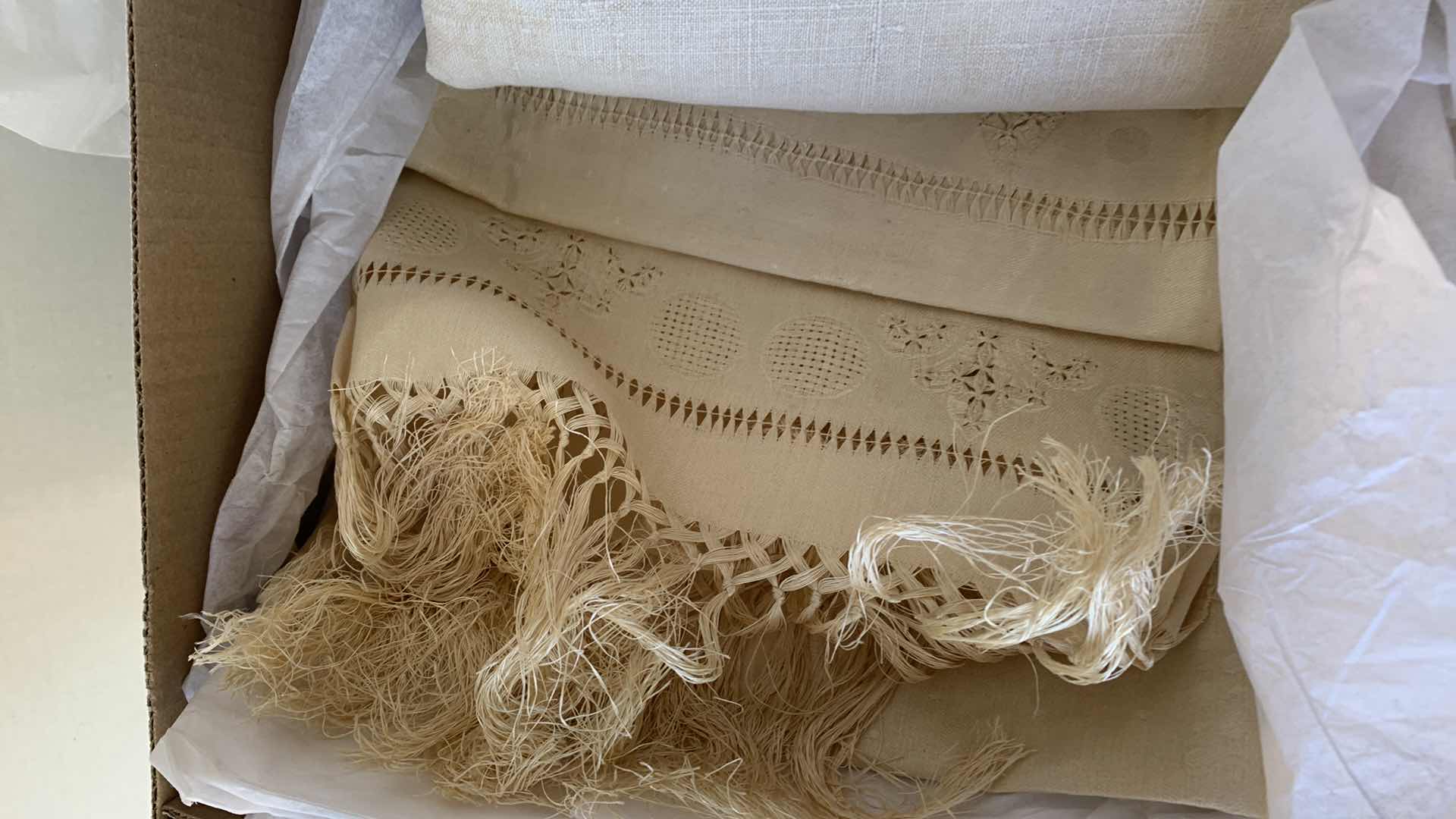 Photo 1 of ASSORTED HAND EMBROIDERED PIECES