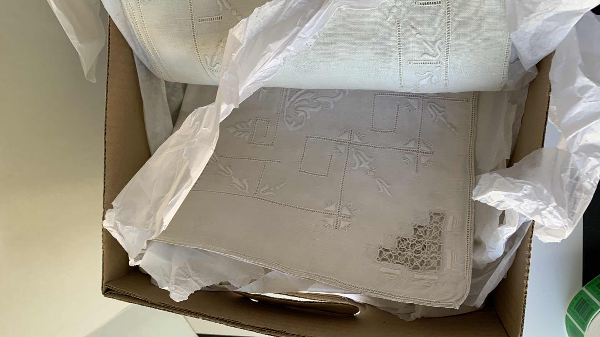 Photo 1 of ASSORTED HAND EMBROIDERED PIECES