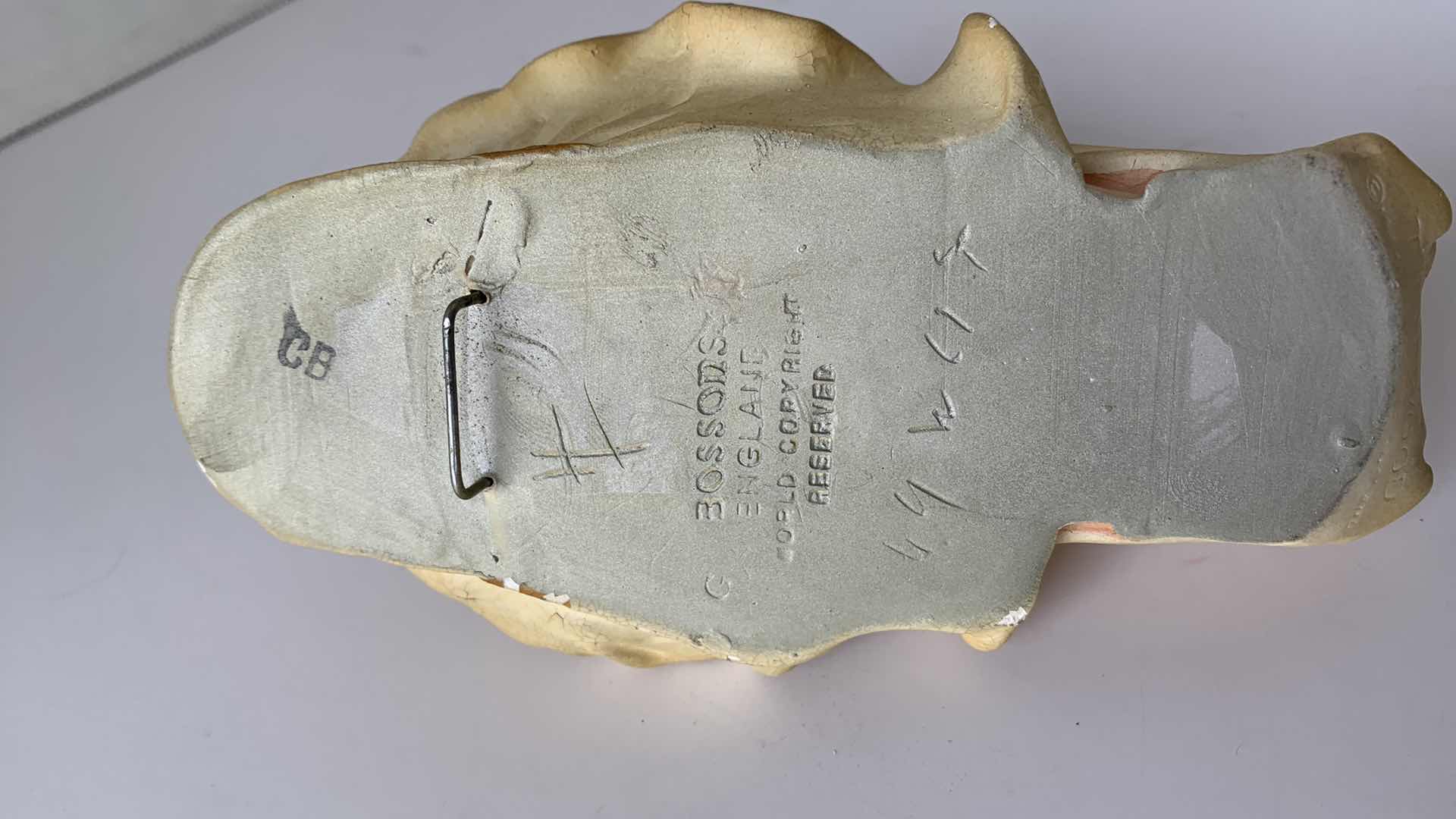 Photo 1 of BOSSONS CONGLETON ENGLAND CHALKWARE HEAD 5.5” TALL