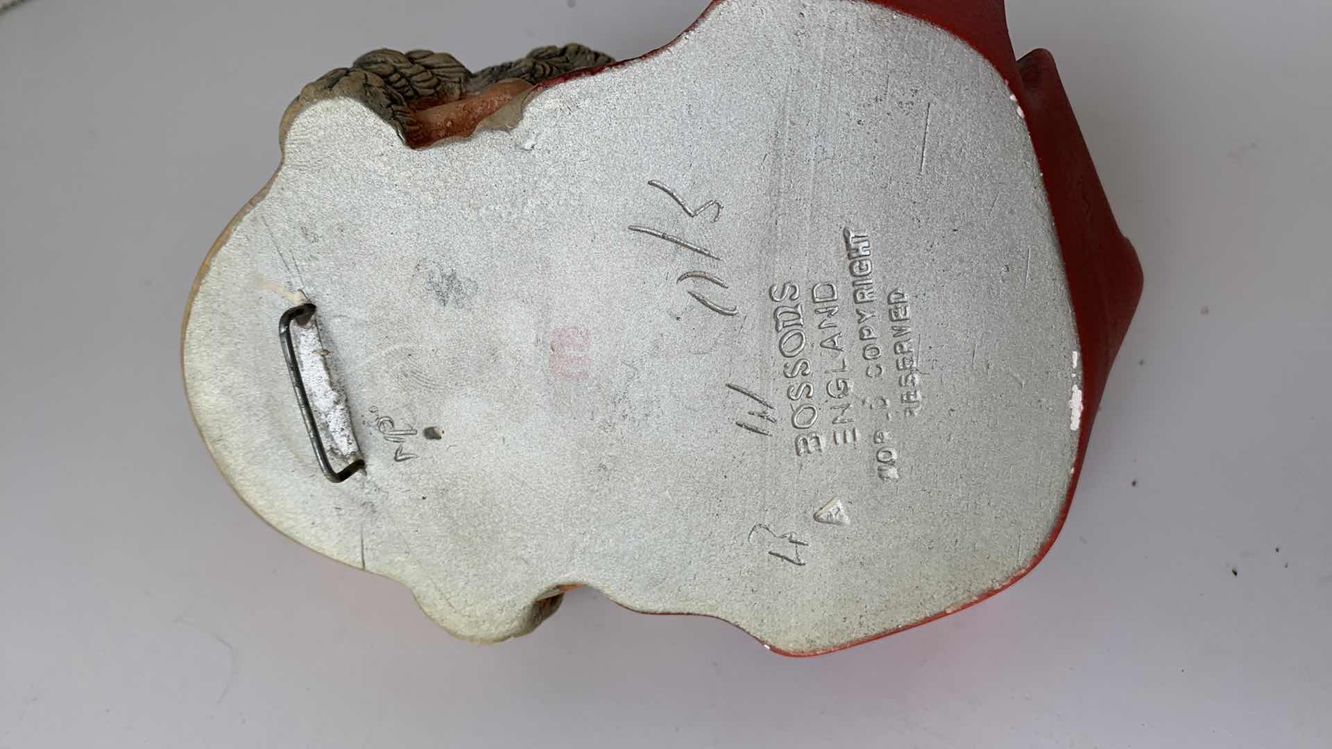 Photo 1 of BOSSONS CONGLETON ENGLAND CHALKWARE HEAD 5.5” TALL