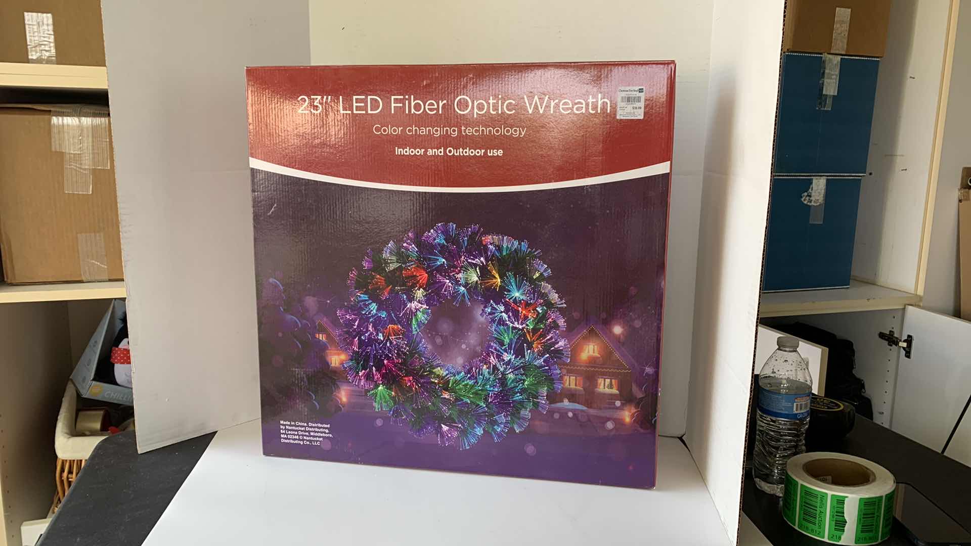 Photo 3 of CHRISTMAS DECORATION - 23” GIBER OPTIC WREATH