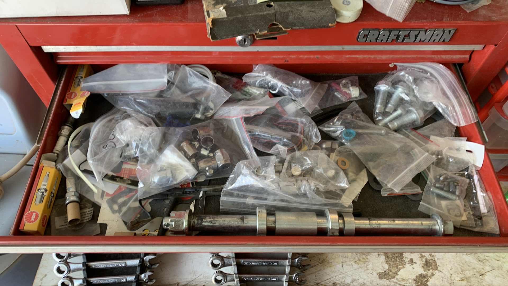 Photo 1 of MOTORCYCLE HARDWARE INCLUDING HARLEY DAVIDSON AXEL BOLT