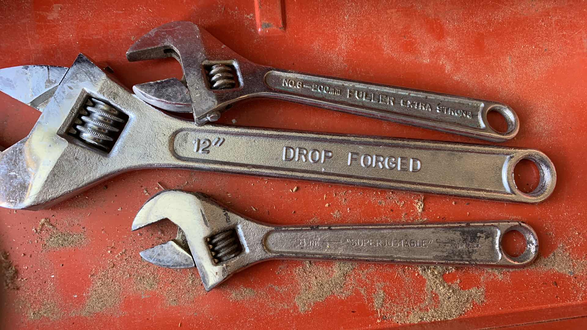 Photo 1 of ASSORTED CRESCENT WRENCHS LARGEST 12"