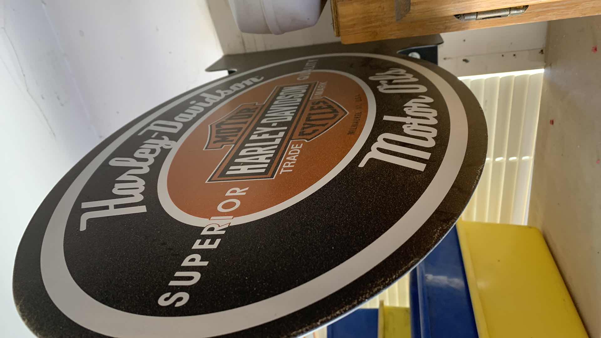 Photo 2 of HARLEY DAVIDSON MOTOR OILS SIGN