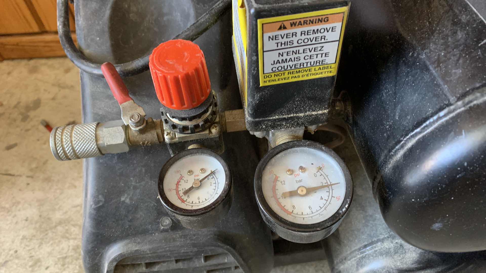 Photo 1 of CENTRAL PNEUMATIC 2 HORSEPOWER TWIN TANK AIR COMPRESSOR