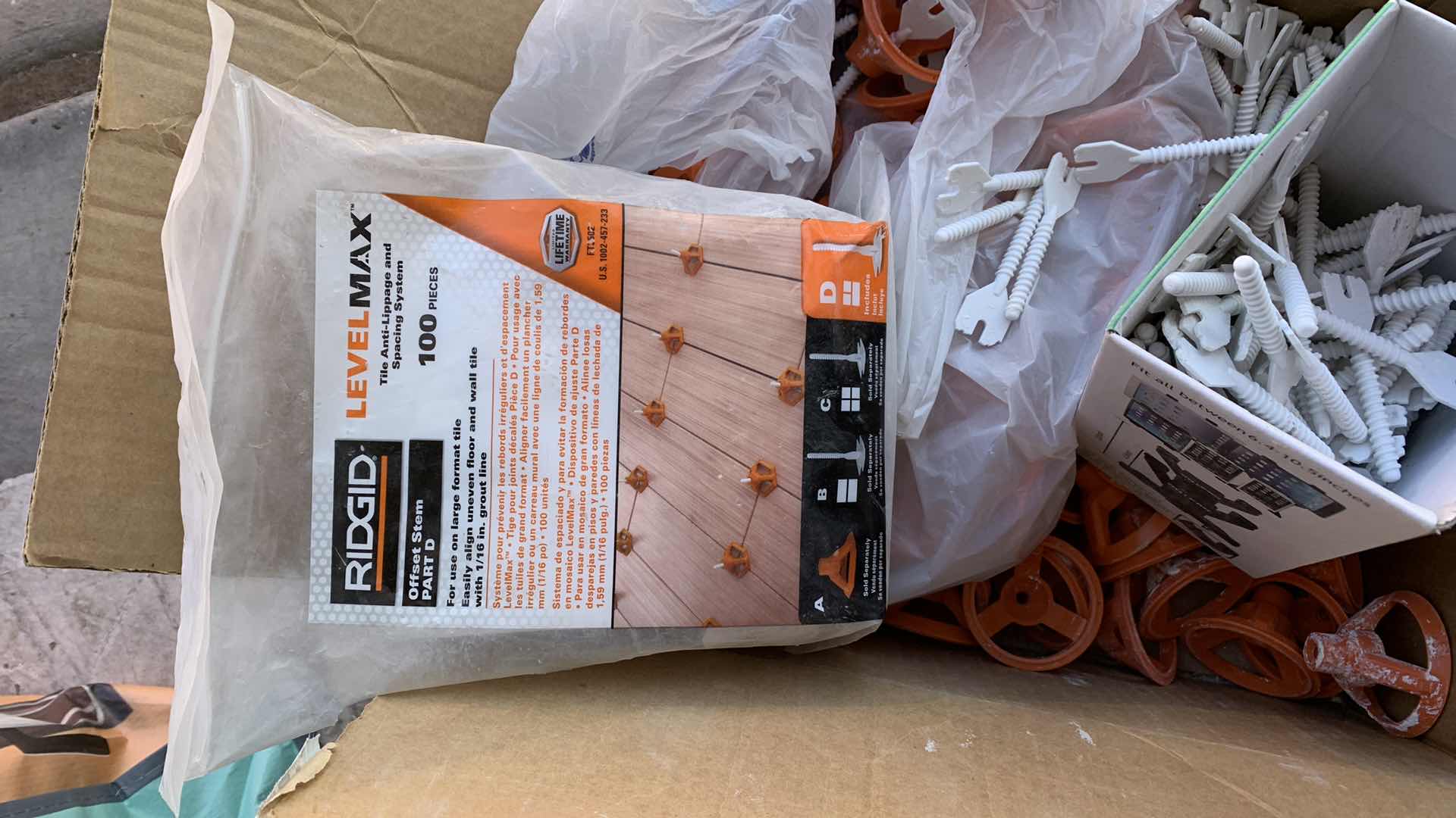 Photo 3 of ASSORTED TILE LAYING SPACERS