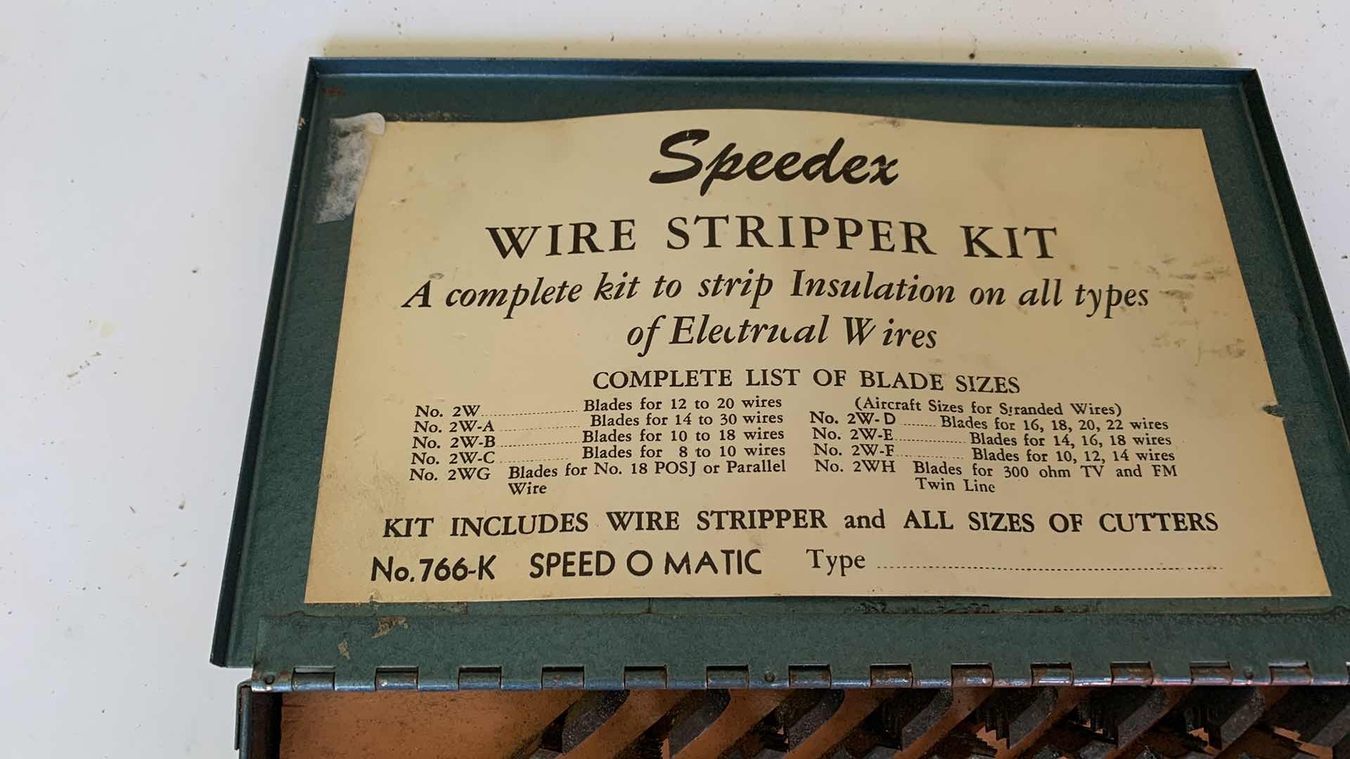 Photo 1 of SPEEDEX WIRE STRIPPER KIT