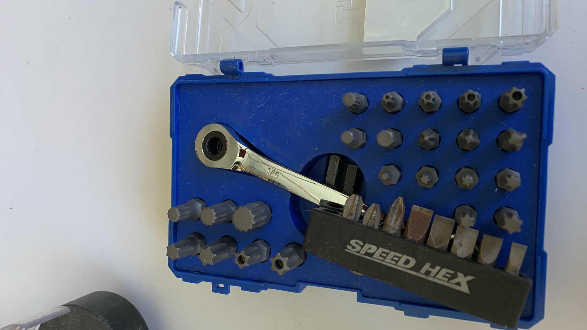 Photo 1 of HUSKY SOCKET SET AND KOBALT RIGHT ANGLE BIT DRIVER