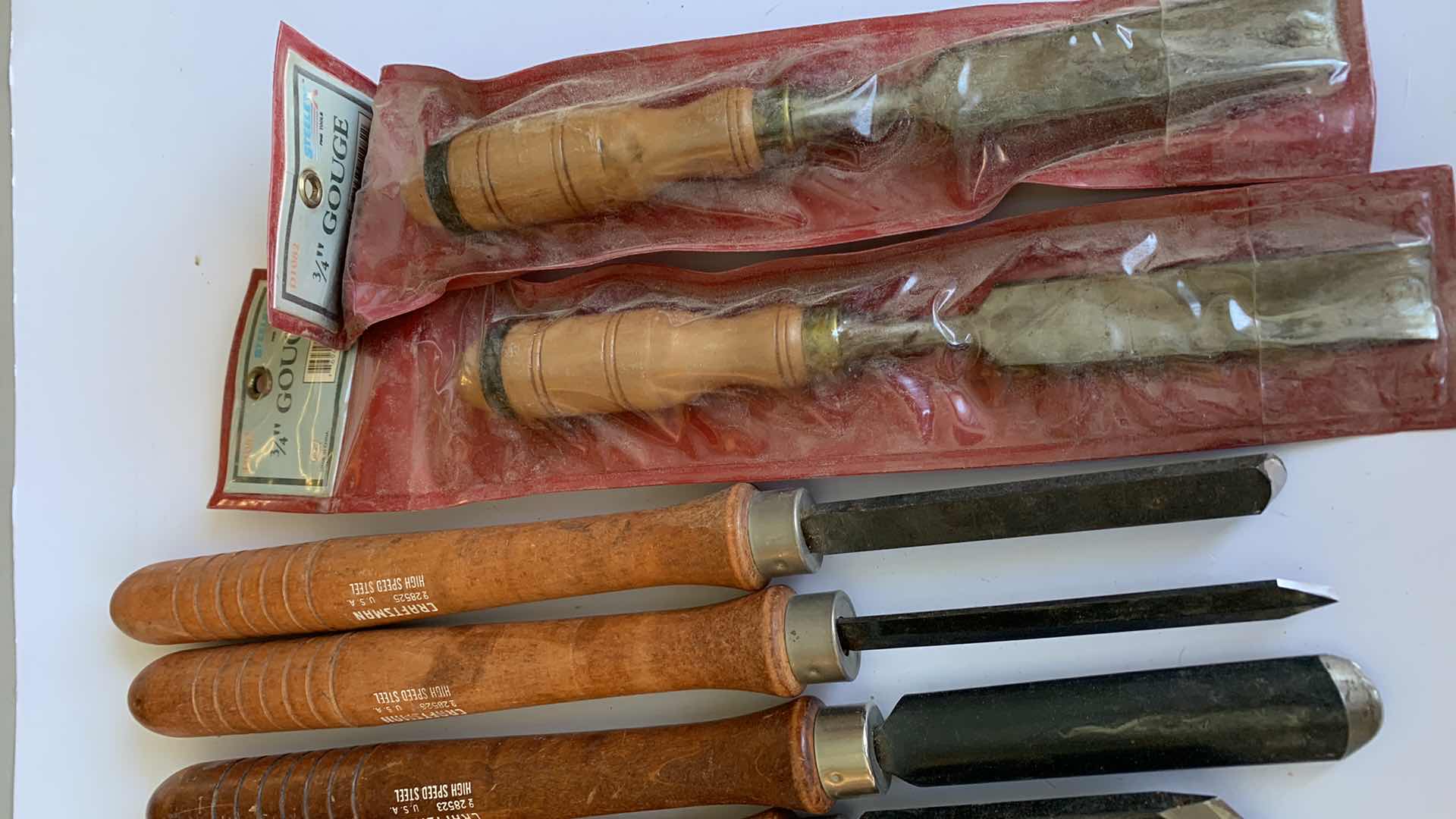 Photo 1 of CRAFTSMAN AND STEELEX WOOD GOUGES
