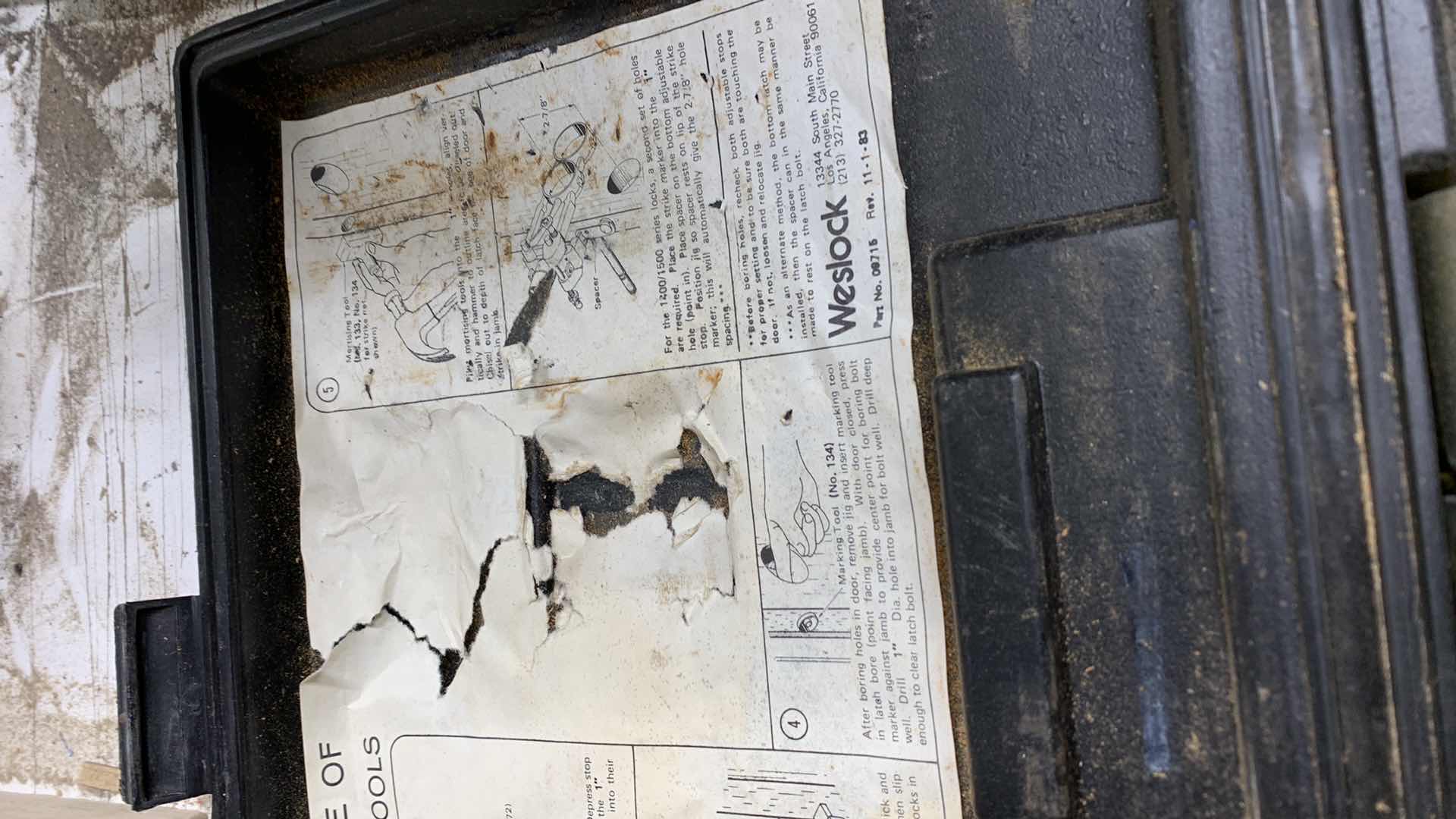 Photo 1 of WESLOCK DOOR LOCK INSTALLATION TOOL