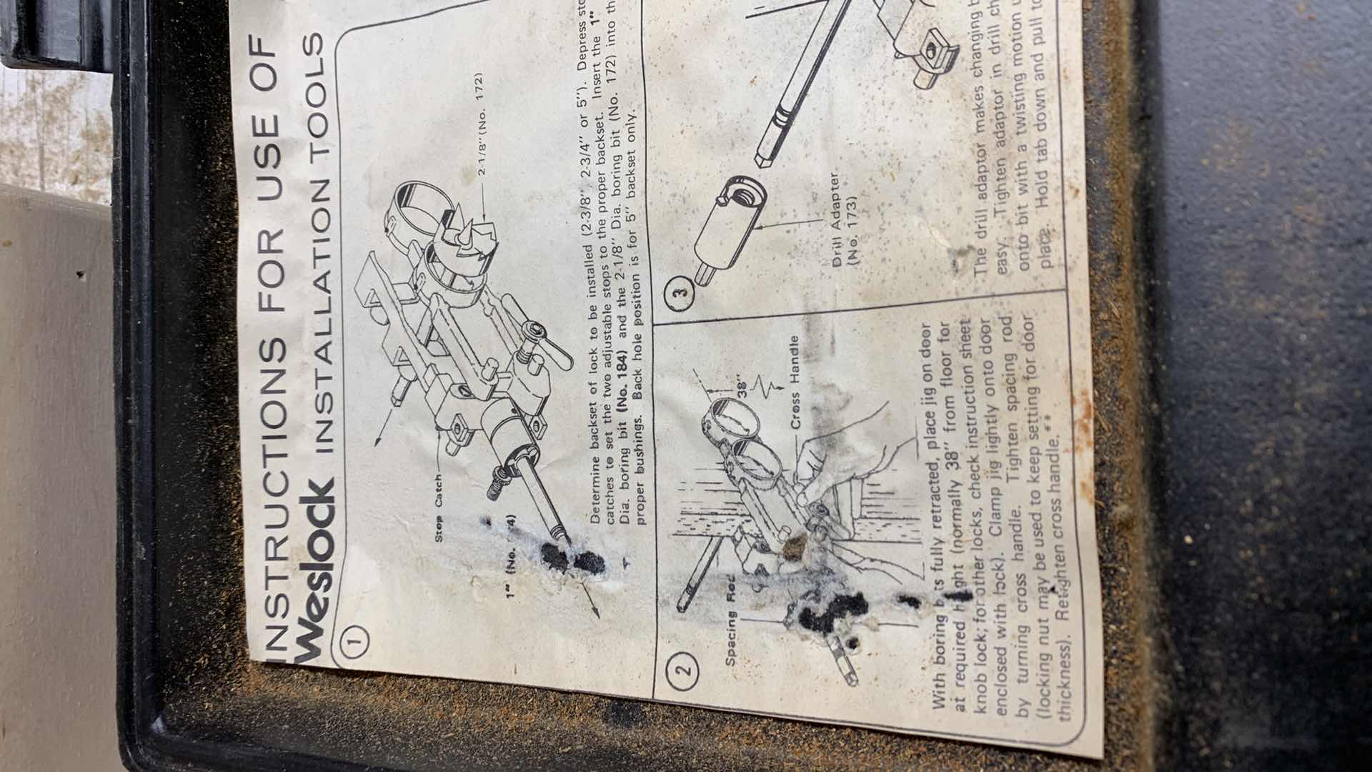 Photo 1 of WESLOCK DOOR LOCK INSTALLATION TOOL