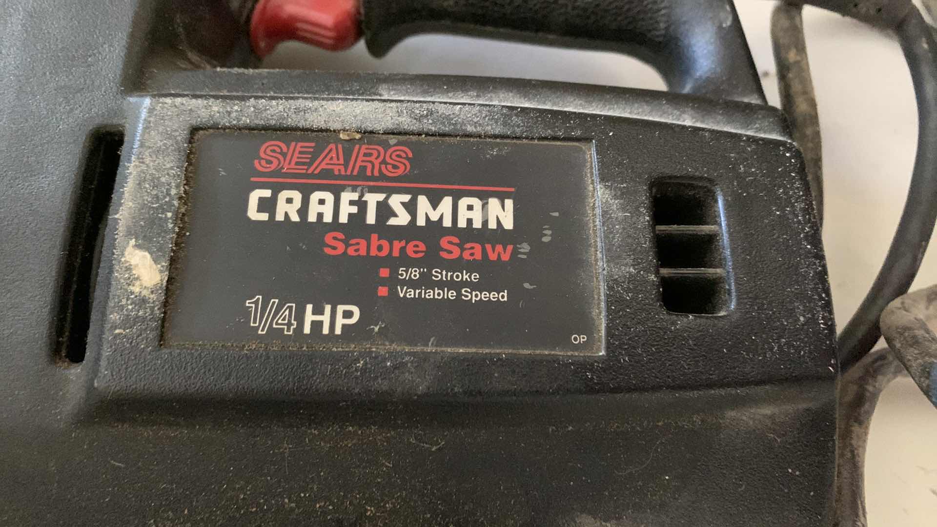Photo 1 of SEARS CRAFTSMAN 1/4HP SABRE SAW