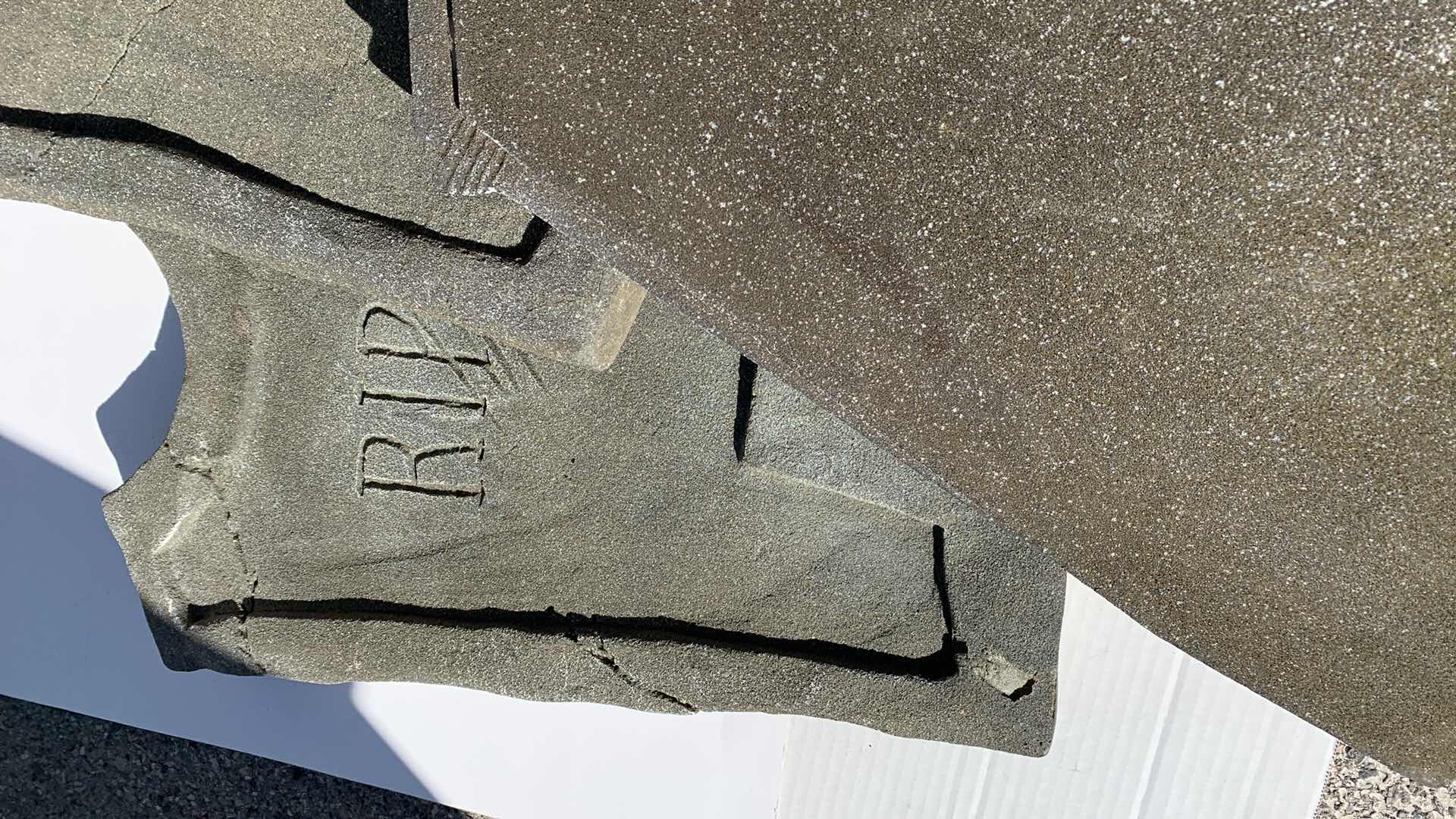 Photo 1 of ASSORTED FOAM TOMBSTONES 25” TALL