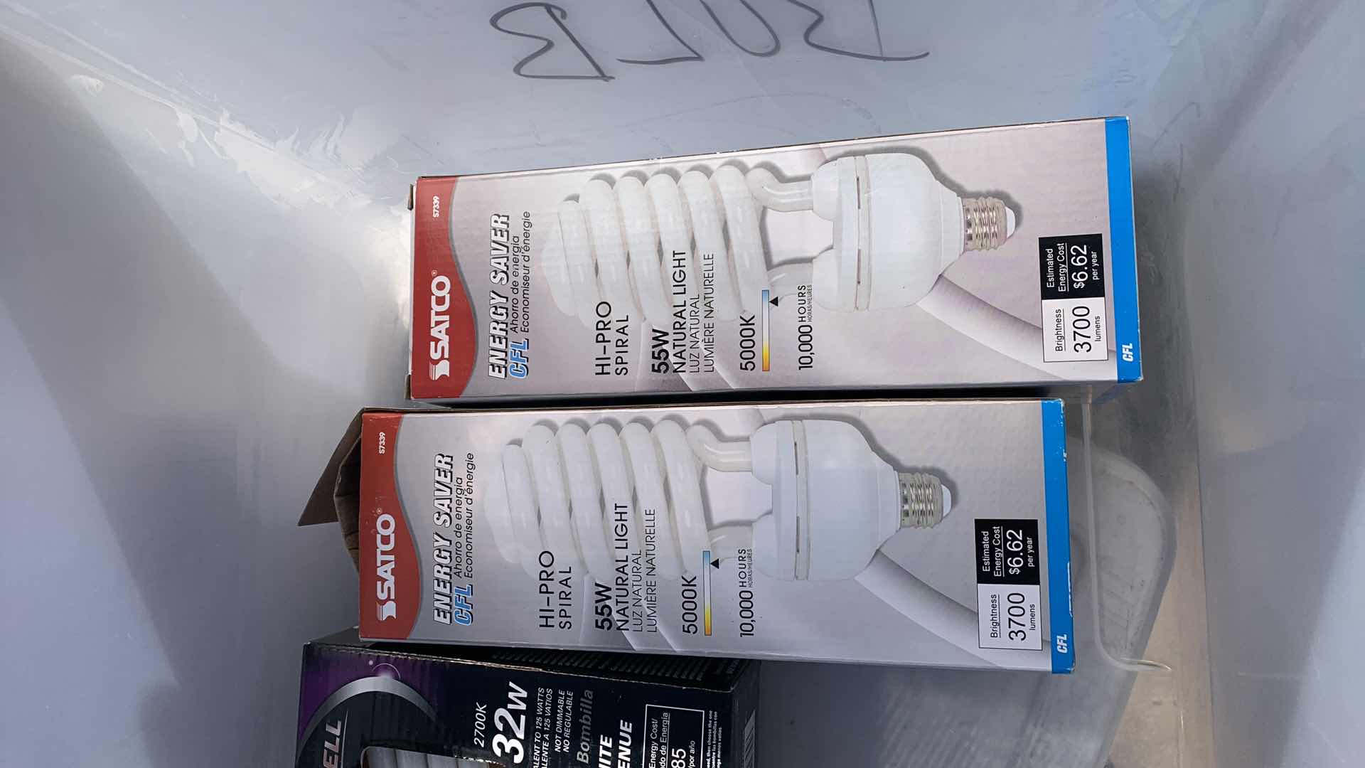 Photo 1 of ASSORTED ENERGY SAVER LIGHT BULBS