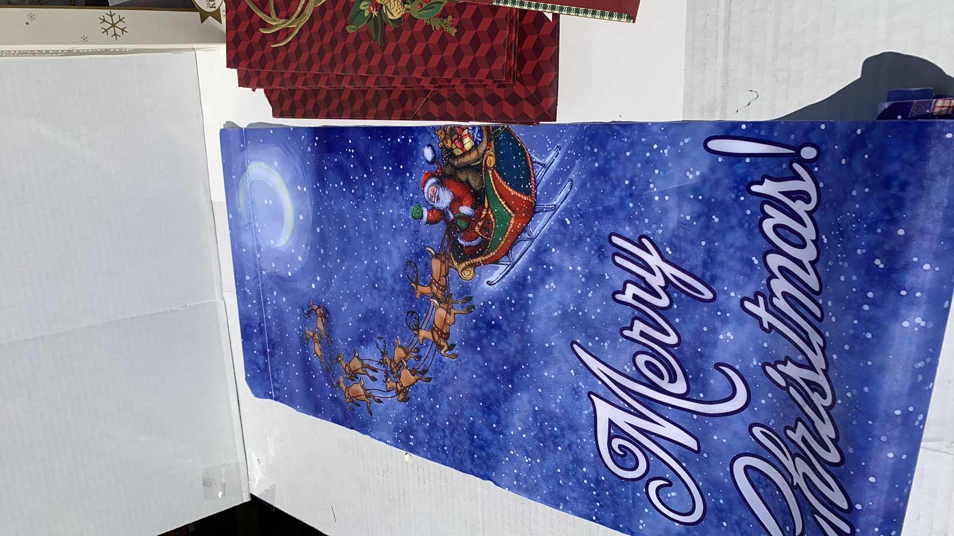 Photo 1 of CHRISTMAS DECORATIONS AND GIFT BAGS