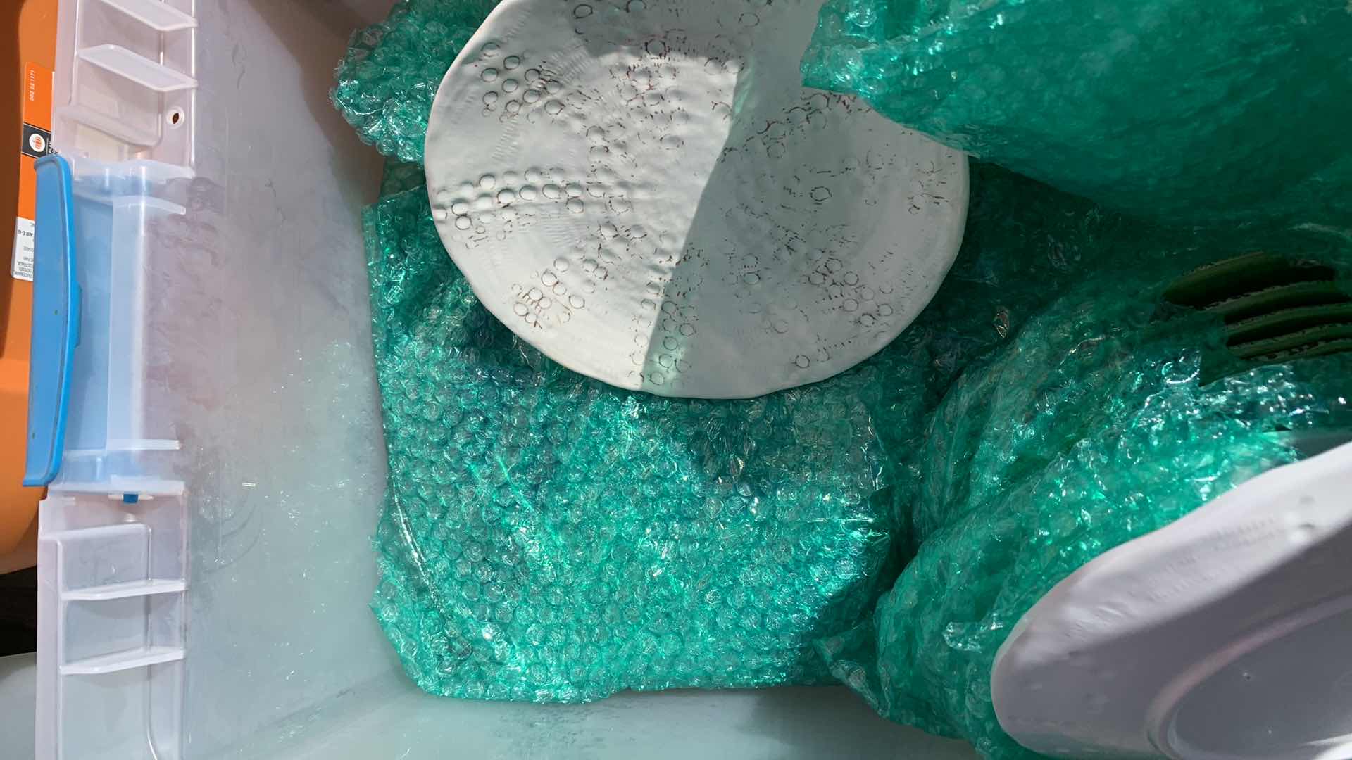 Photo 3 of CONTAINER FULL OF PLASTIC PLATES CUPS AND BOWLS