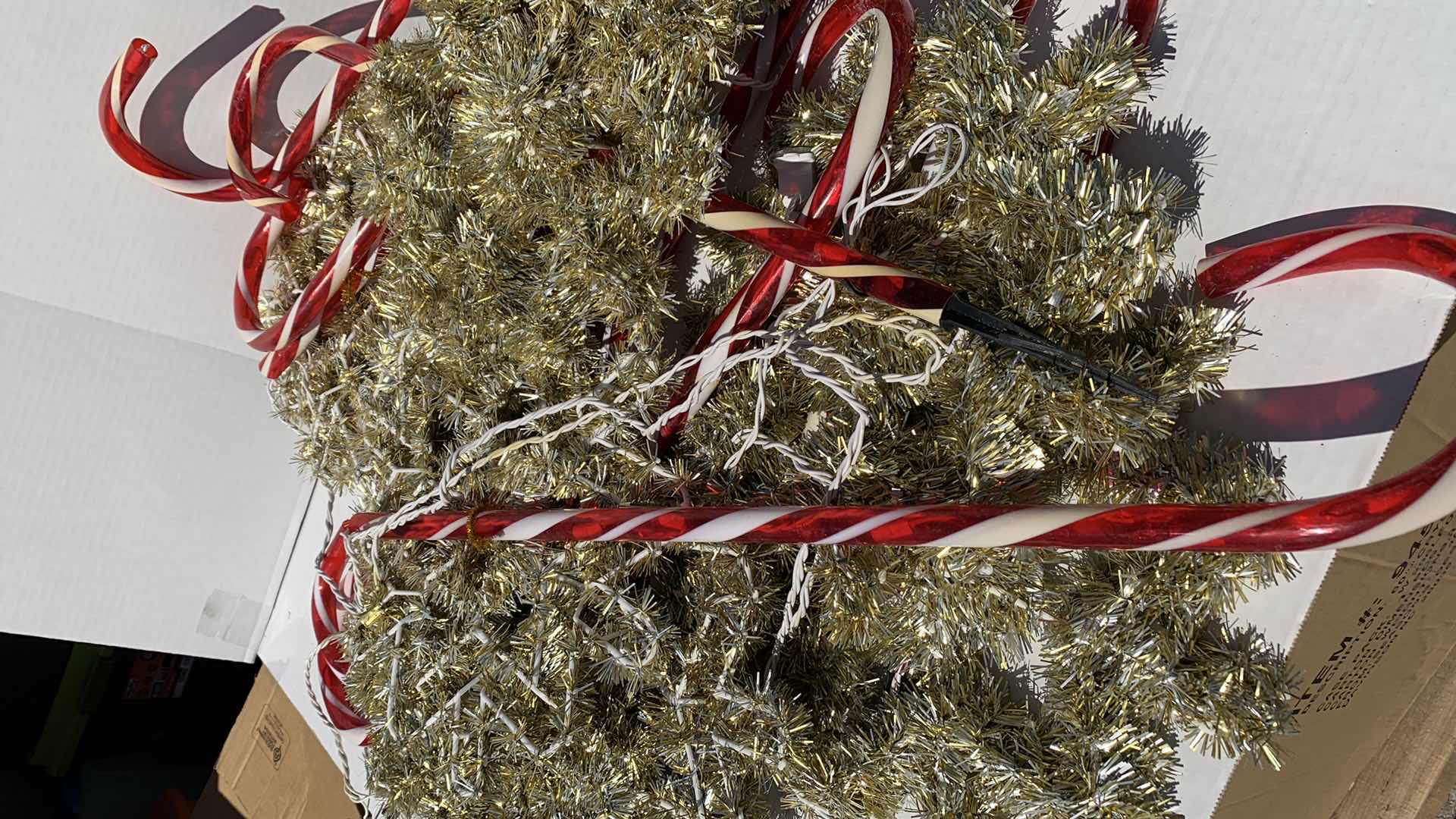 Photo 1 of CHRISTMAS CANDY CANE LAWN DECORATIONS 28” TALL