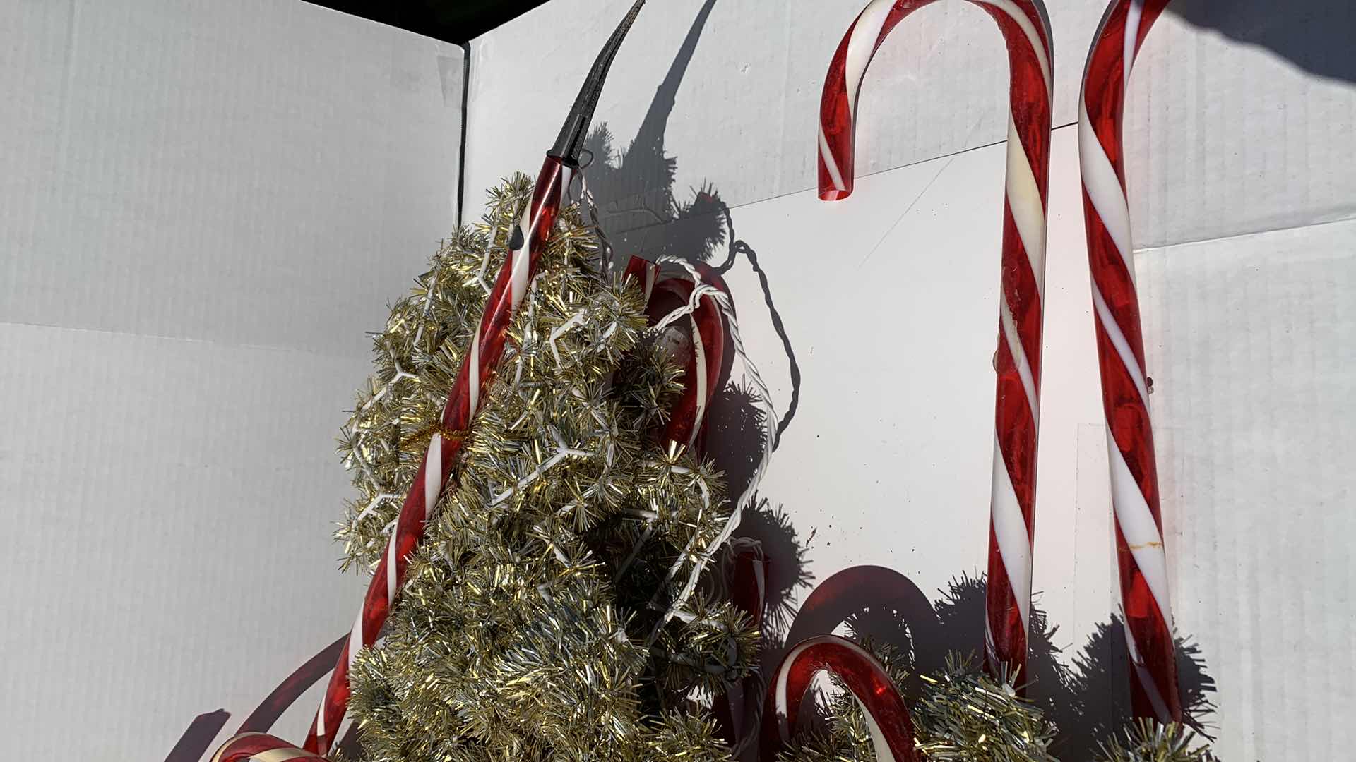 Photo 1 of CHRISTMAS CANDY CANE LAWN DECORATIONS 28” TALL