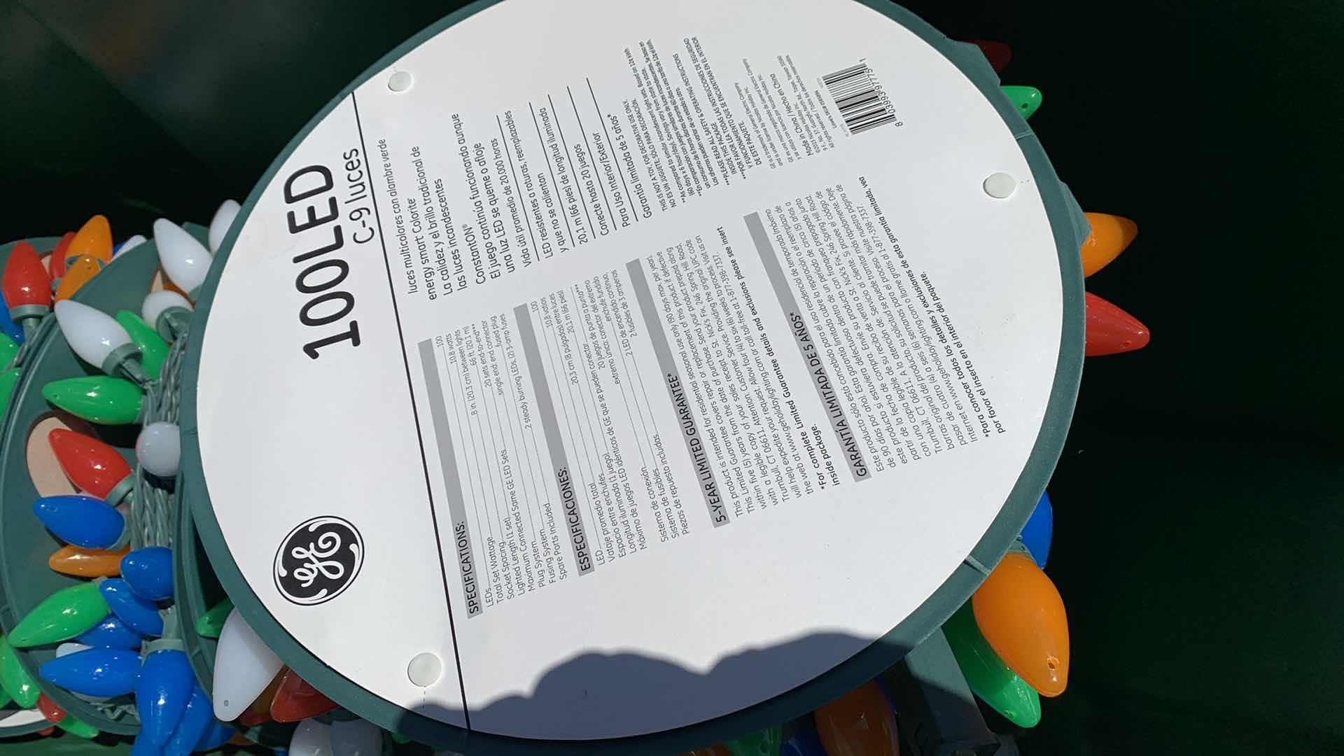 Photo 1 of 7 ROLLS OF GENERAL ELECTRIC 100 LED CHRISTMAS LIGHTS