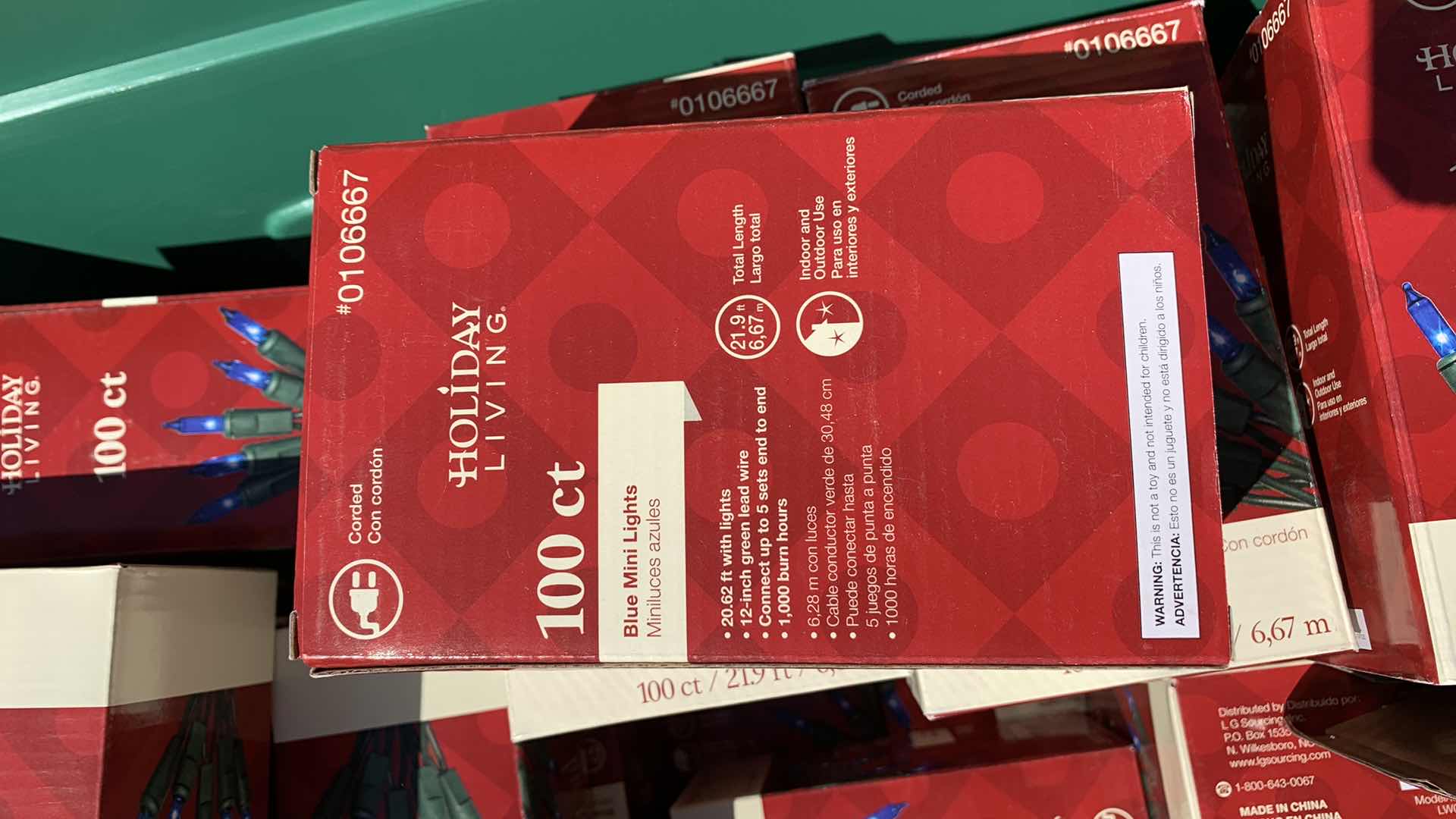 Photo 1 of 26 SETS OF 100 CT CHRISTMAS BLUE LIGHTS