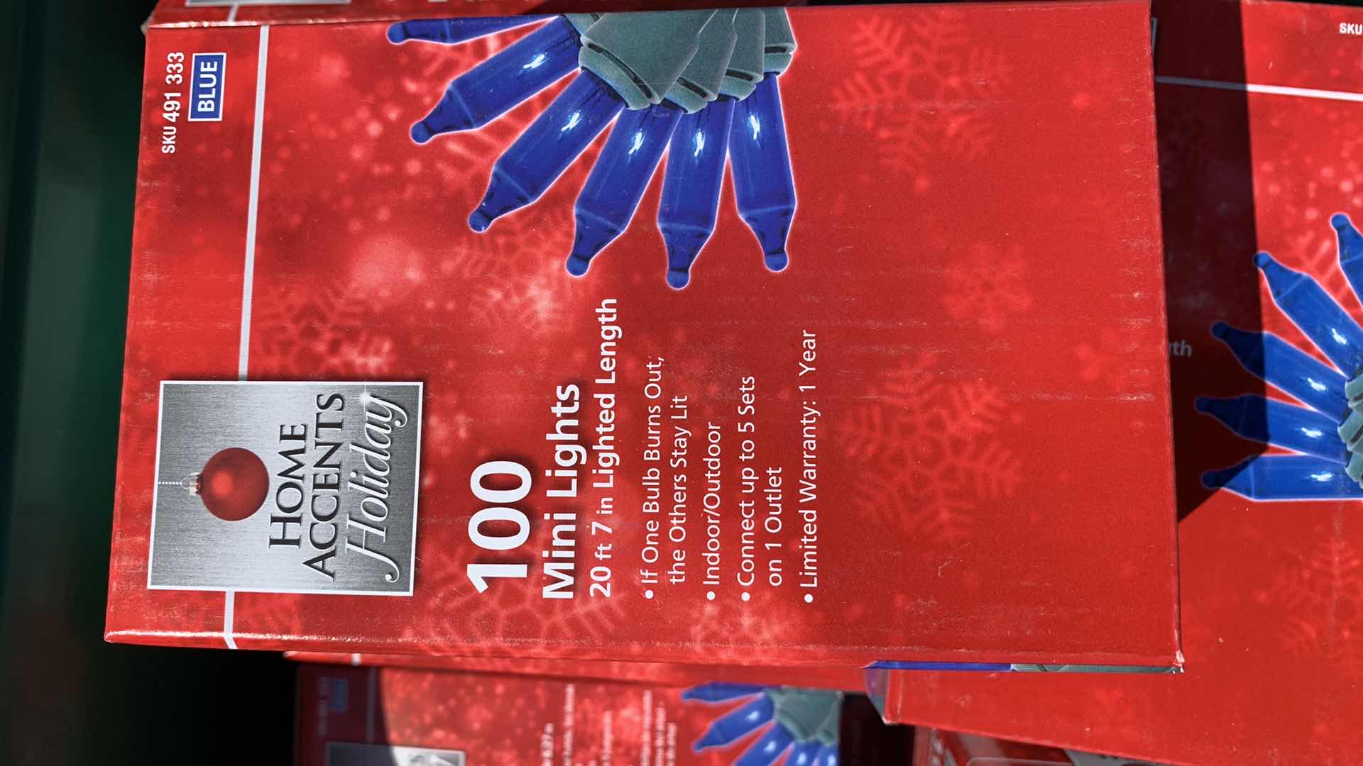 Photo 1 of 18 BOXES OF 100CT MINI BLUE LIGHTS