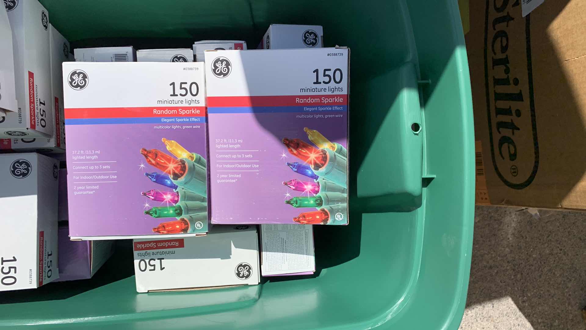 Photo 1 of 9 BOXES OF 150 CT MINIATURE CHRISTMAS LIGHTS