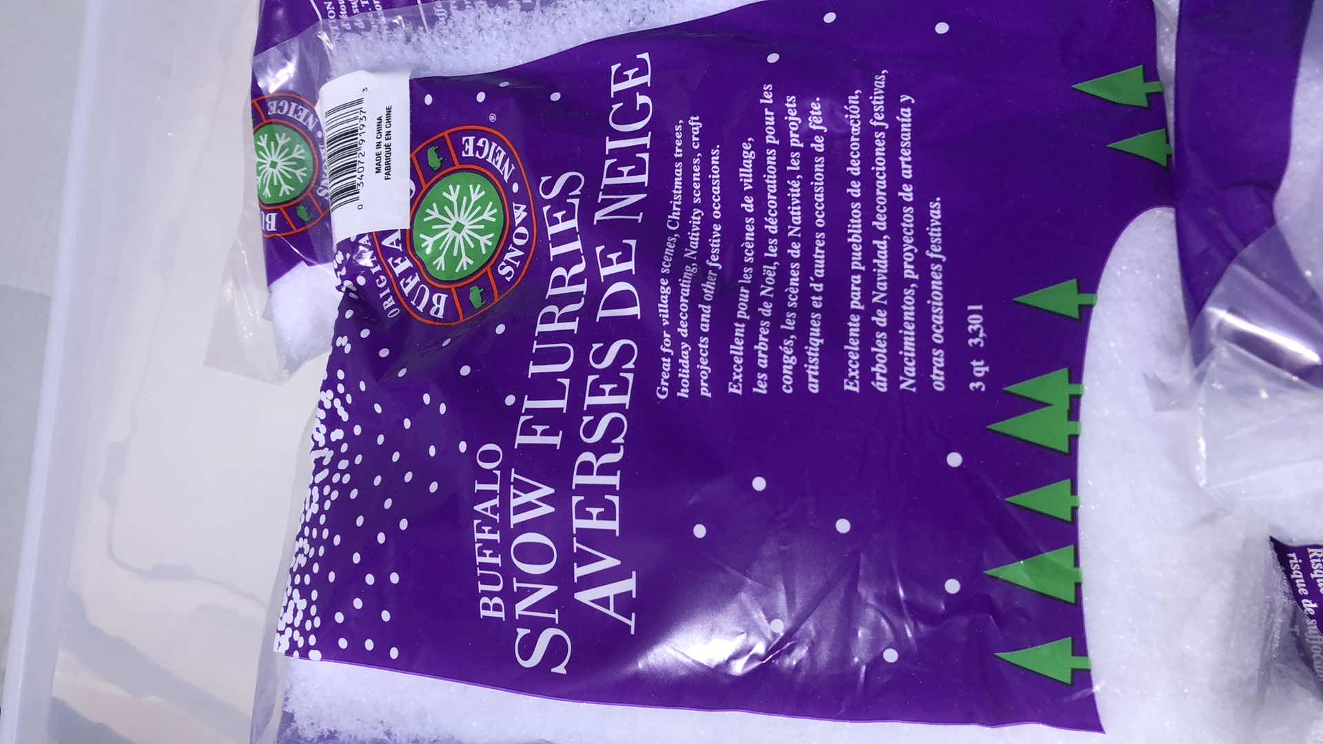 Photo 1 of CONTAINER OF CHRISTMAS SNOW FLURRIES