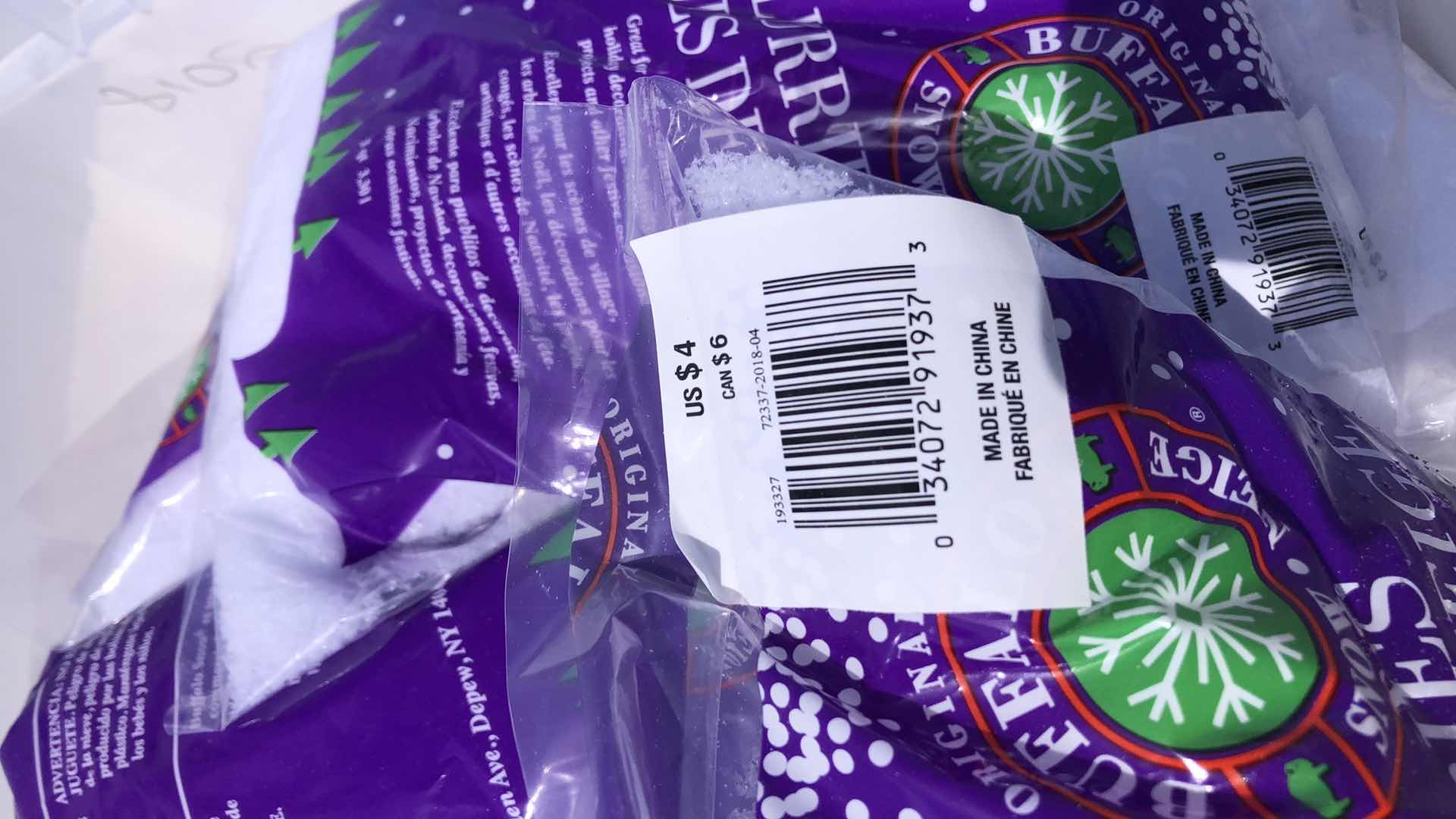 Photo 1 of CONTAINER OF CHRISTMAS SNOW FLURRIES