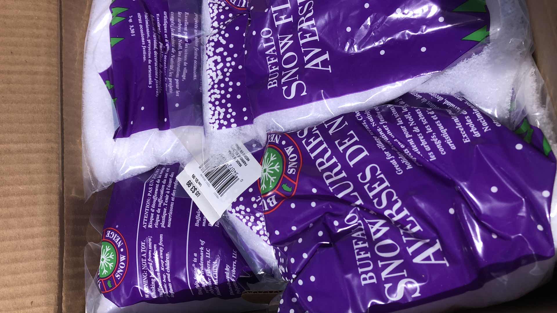 Photo 1 of BOX OF CHRISTMAS SNOW FLURRIES