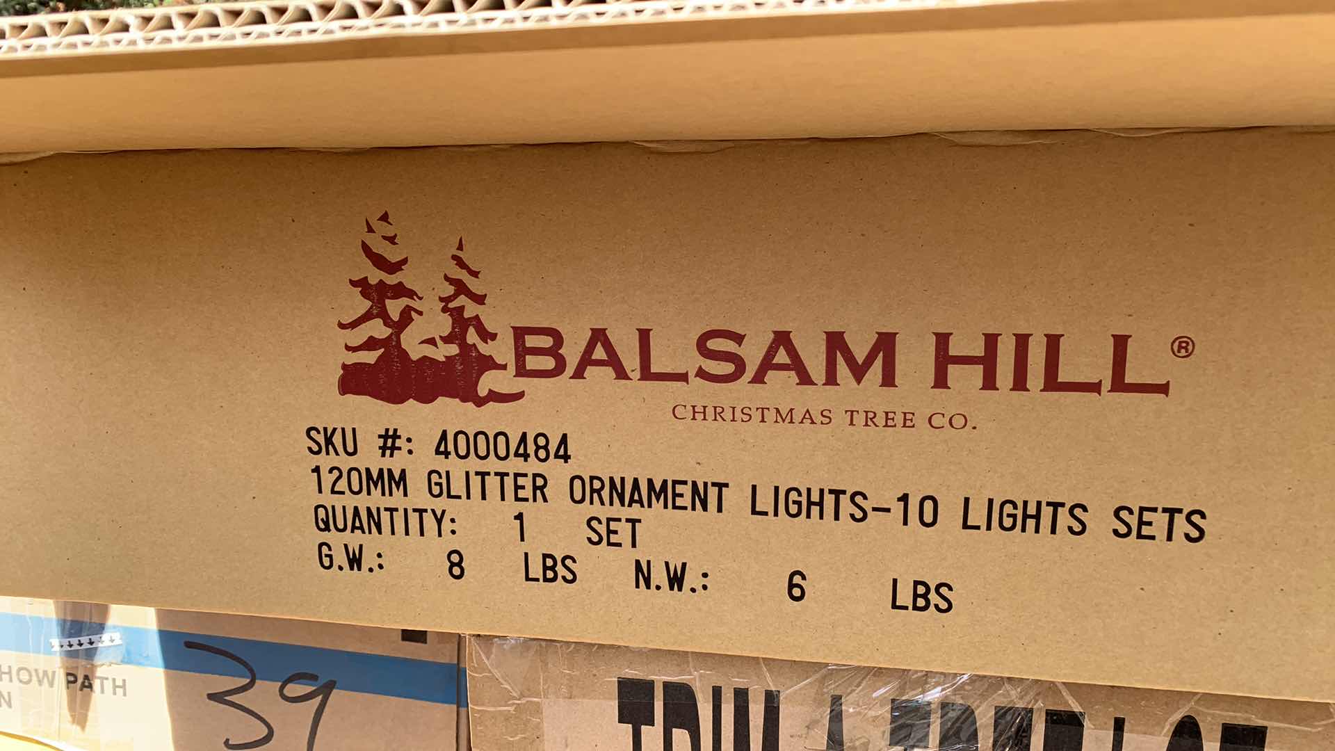 Photo 1 of BALSAM HILL 120 MM GLITTER ORNAMENT LIGHTS