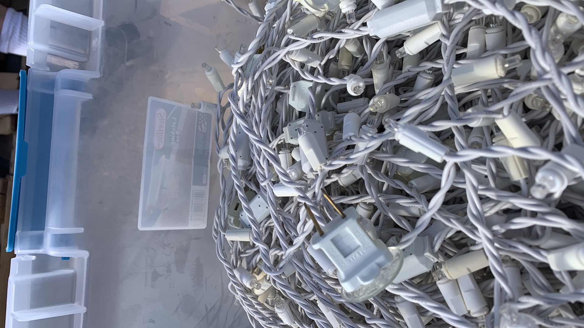 Photo 1 of CHRISTMAS LIGHTS, SMALL CLEAR BULBS