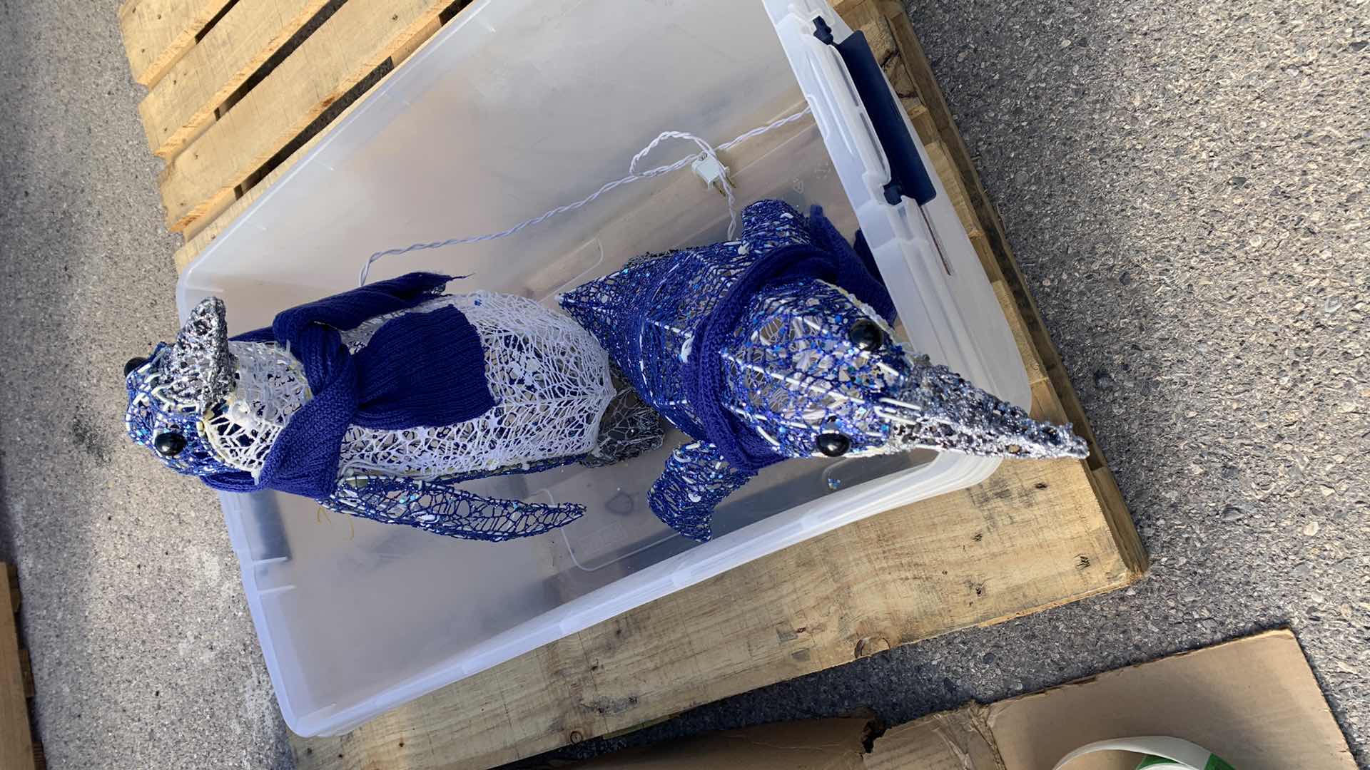 Photo 1 of CHRISTMAS DECOR, 2 PENGUINS 20” TALL