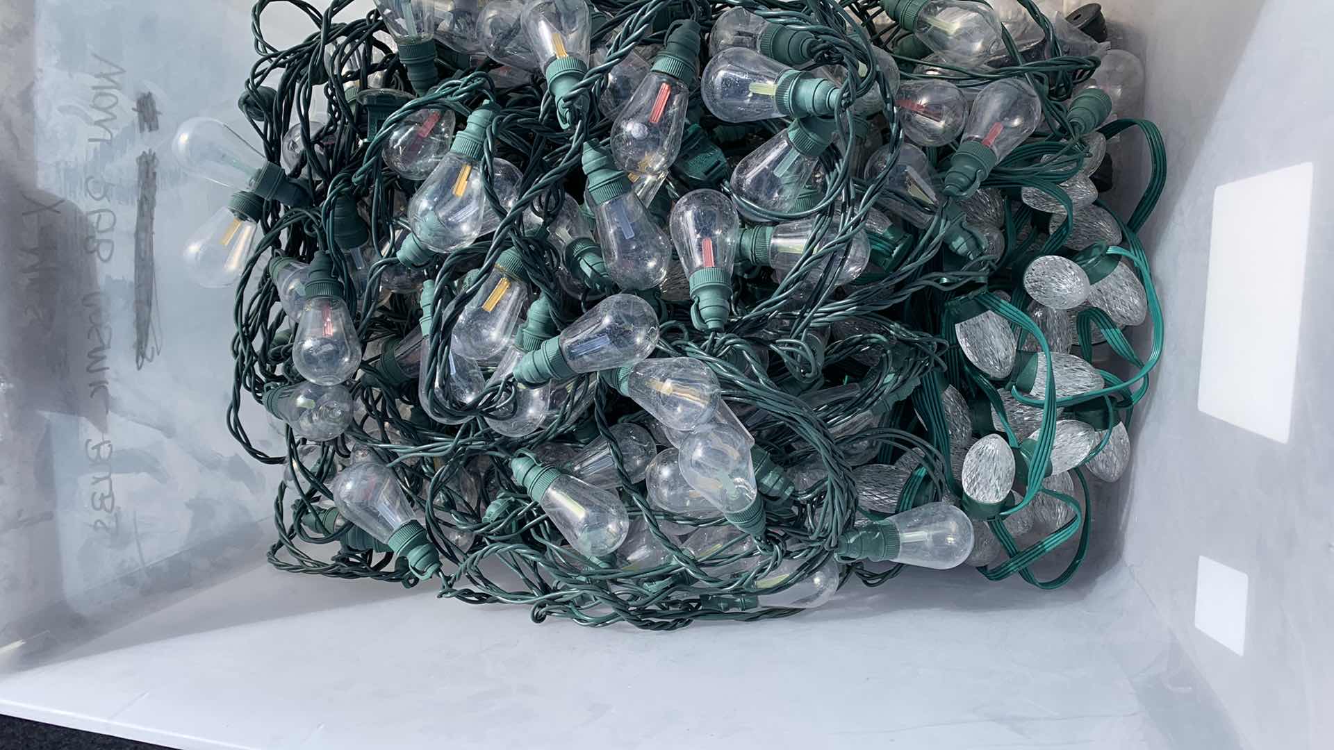 Photo 1 of CHRISTMAS LIGHTS, lARGE CLEAR BULBS