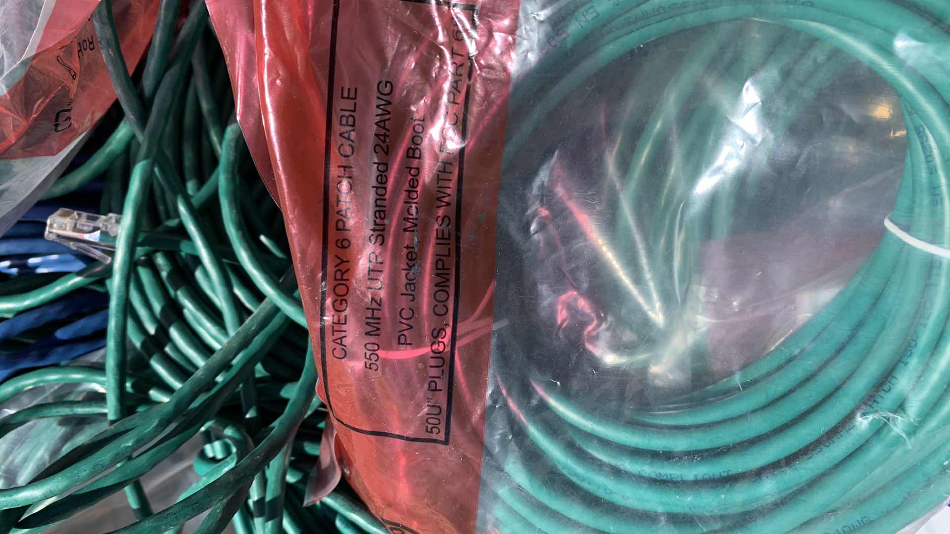 Photo 1 of CONTAINER OF CAT 6 NETWORK CABLES