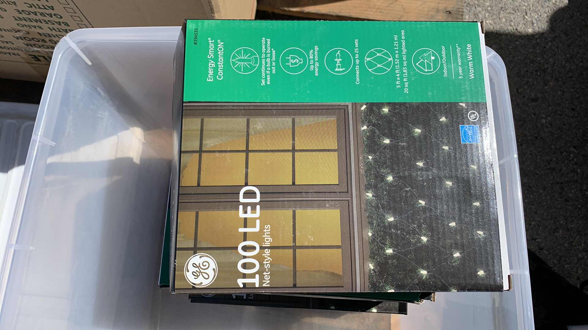 Photo 1 of 5 BOXES OF CHRISTMAS LIGHTS 100 LED ENERGY SMART CONSTANT ON