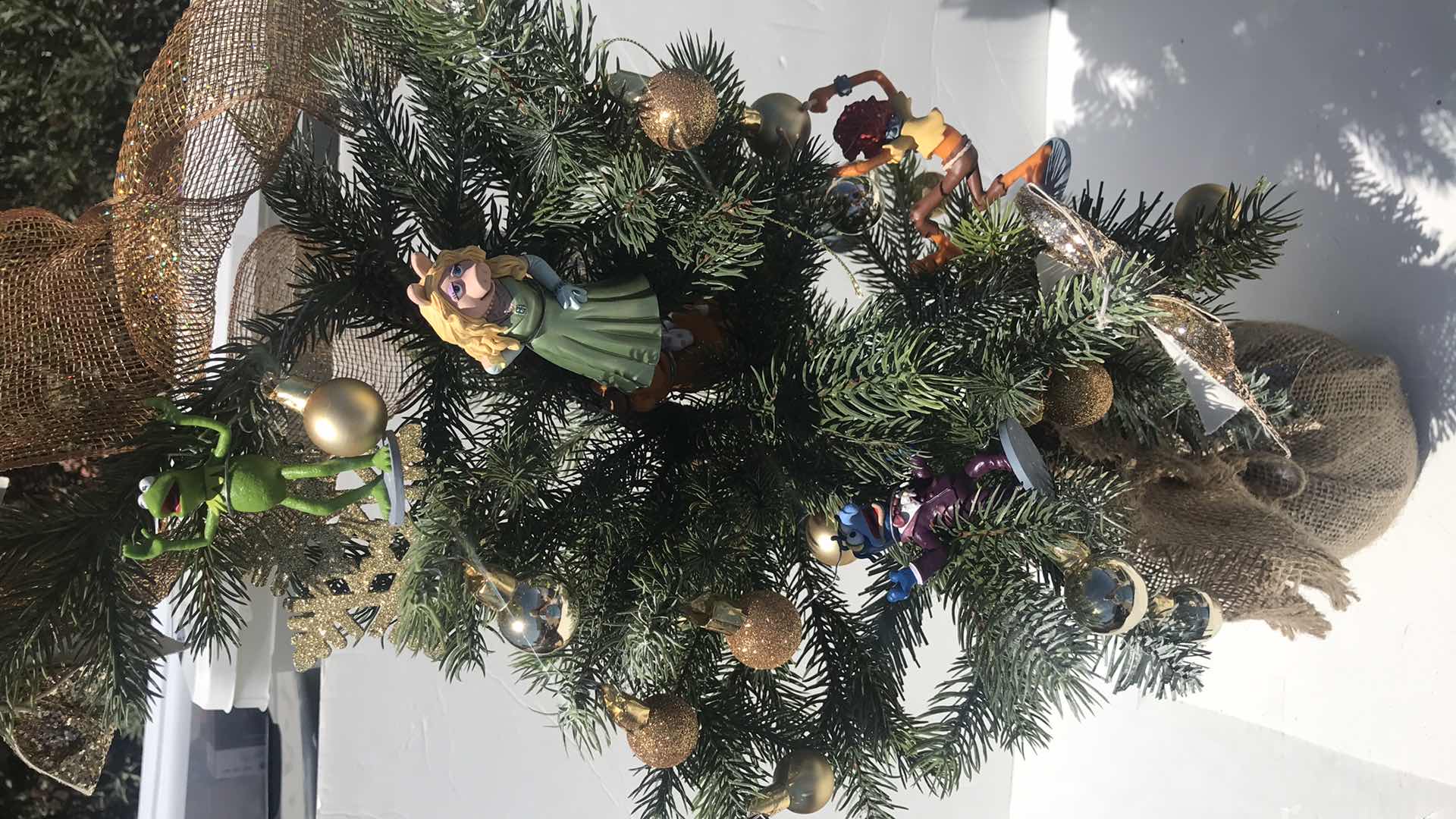 Photo 1 of 2’ TALL CHRISTMAS TREE WITH MUPPET FIGURES ON IT
