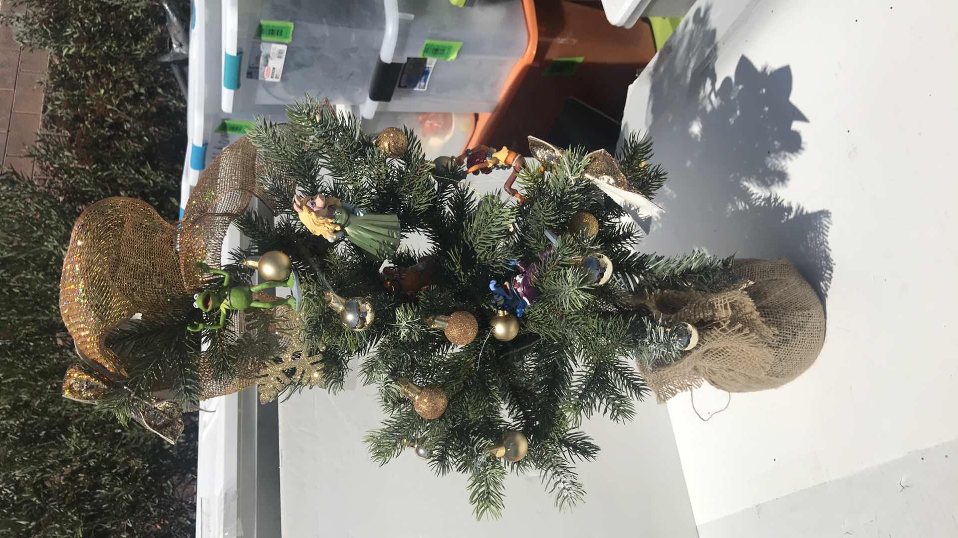Photo 1 of 2’ TALL CHRISTMAS TREE WITH MUPPET FIGURES ON IT
